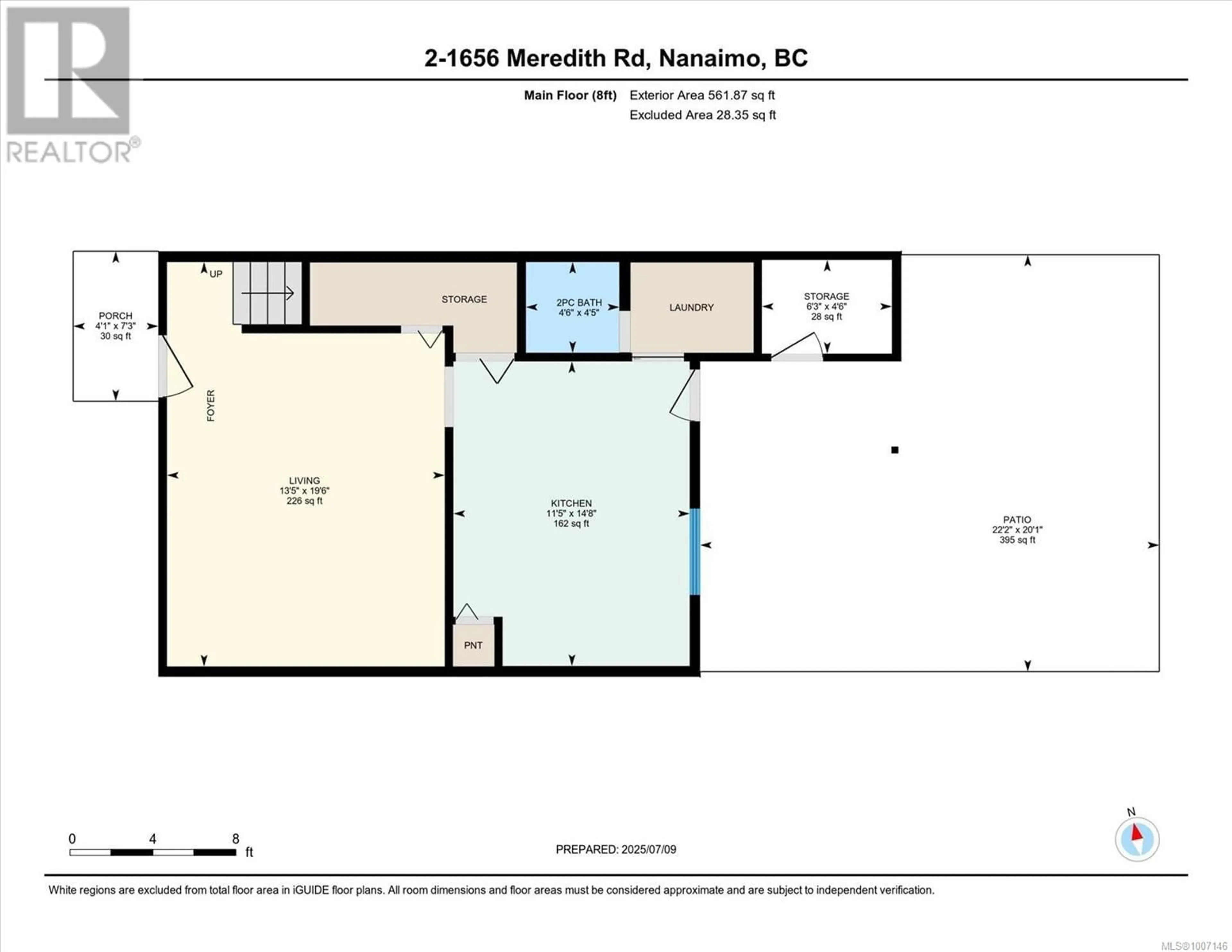 Floor plan for 2 - 1656 MEREDITH ROAD, Nanaimo British Columbia V9S2M2
