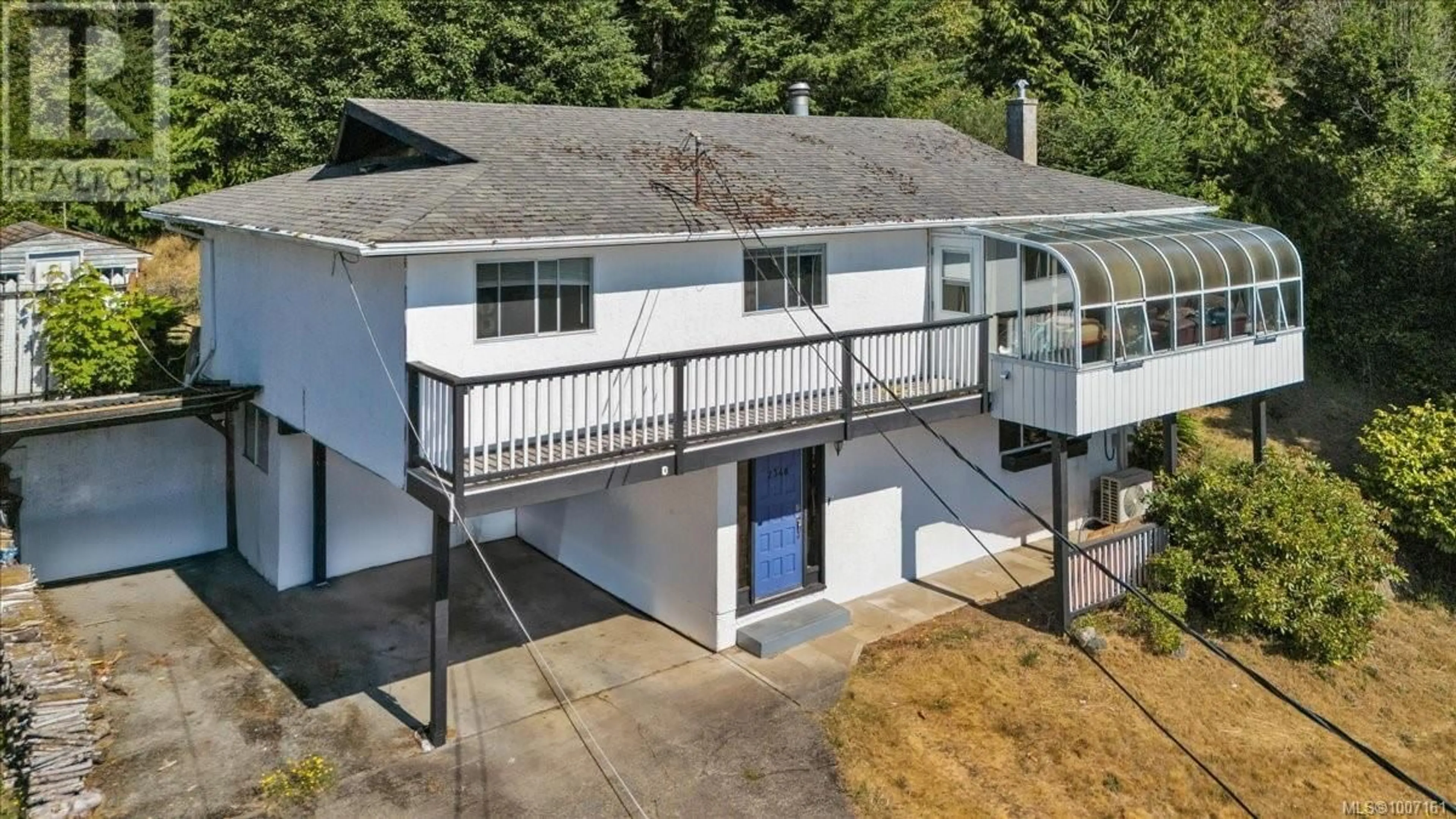 A pic from outside/outdoor area/front of a property/back of a property/a pic from drone, building for 2348 FRENCH ROAD NORTH, Sooke British Columbia V9Z0M5