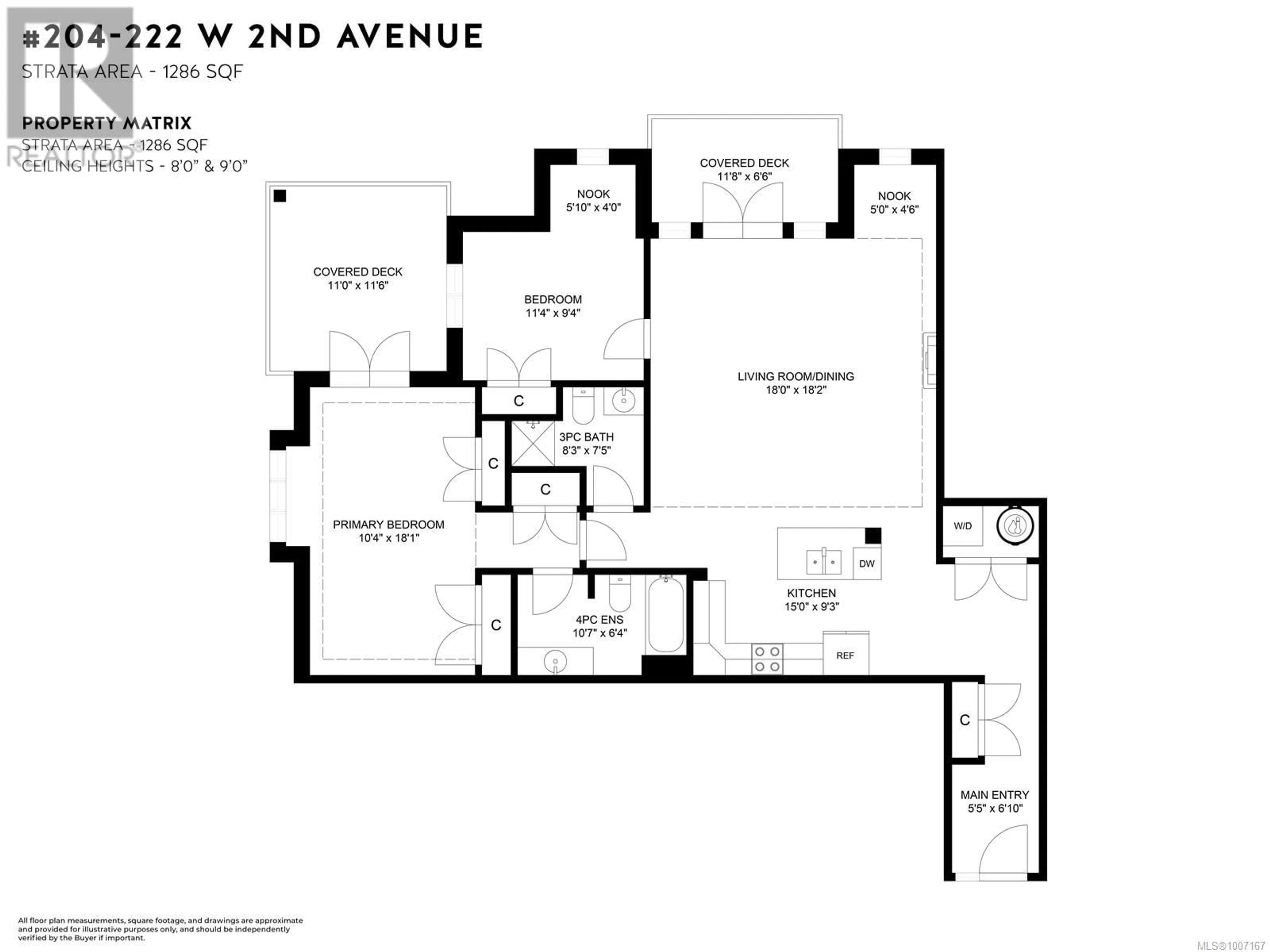 Floor plan for 204 - 222 SECOND AVENUE, Qualicum Beach British Columbia V9K0A4