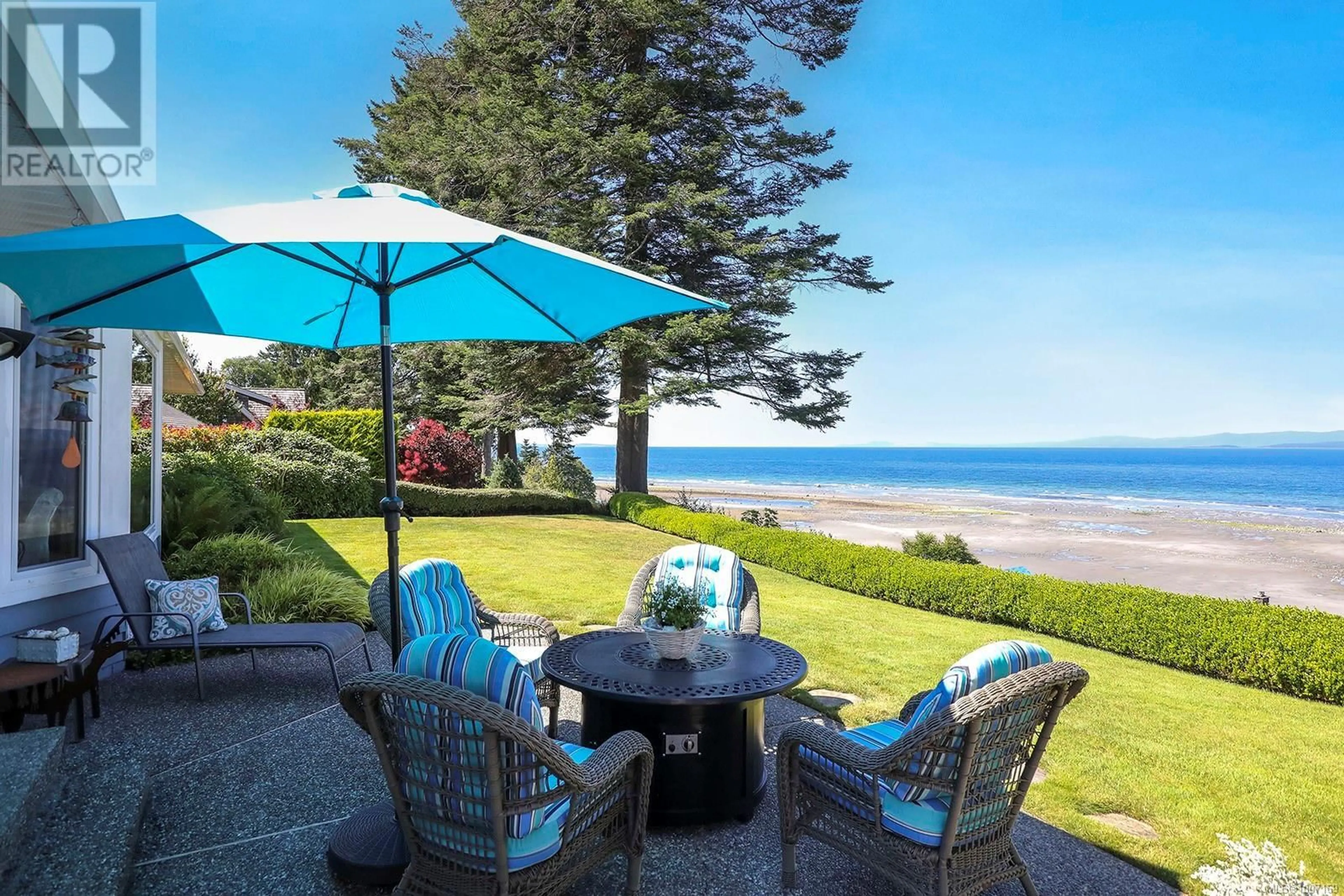 Patio, water/lake/river/ocean view for 1009 EAGLECREST DRIVE, Qualicum Beach British Columbia V9K1E9
