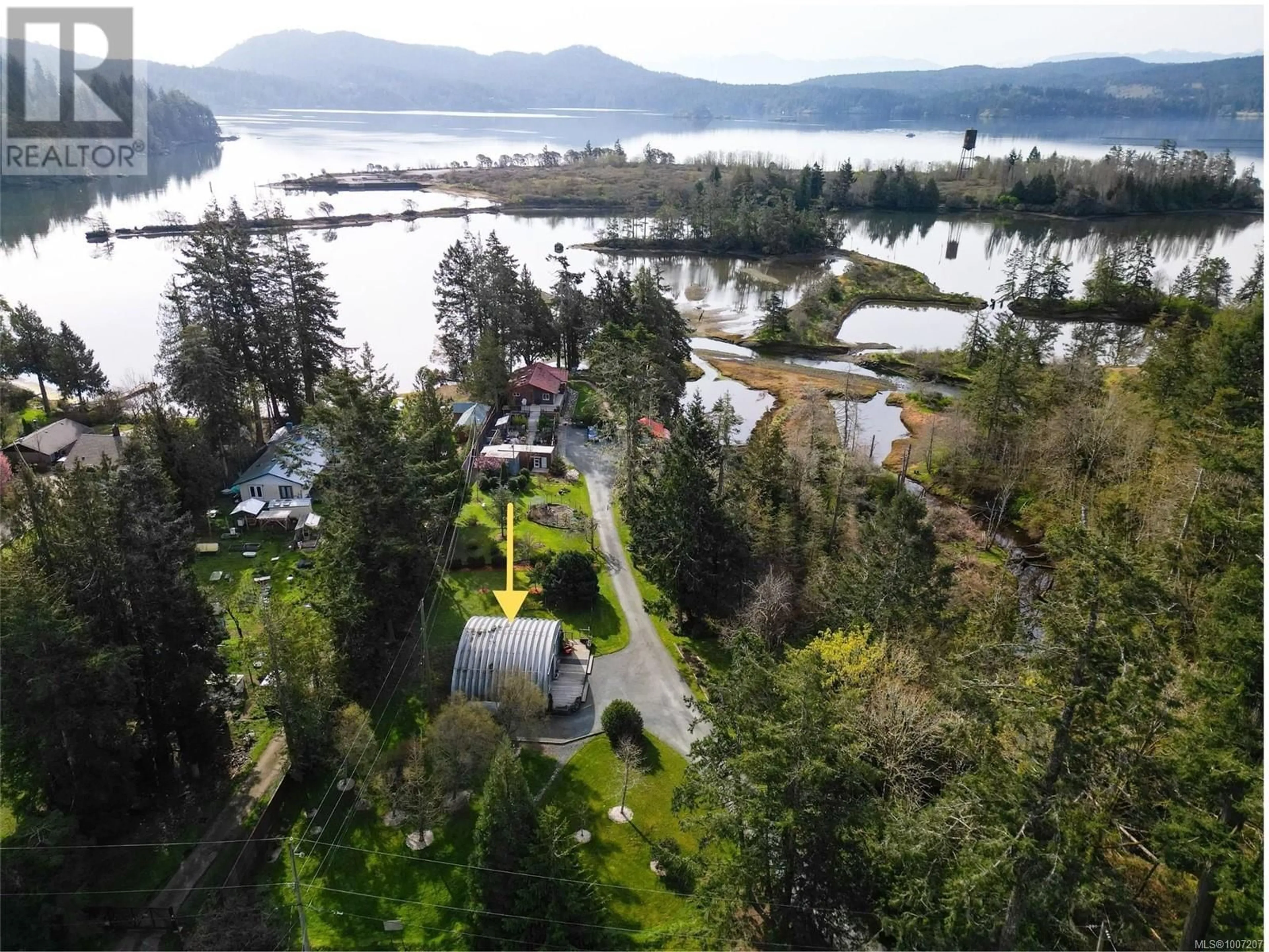 A pic from outside/outdoor area/front of a property/back of a property/a pic from drone, water/lake/river/ocean view for 5523 CROYDON PLACE, Sooke British Columbia V9Z0C7