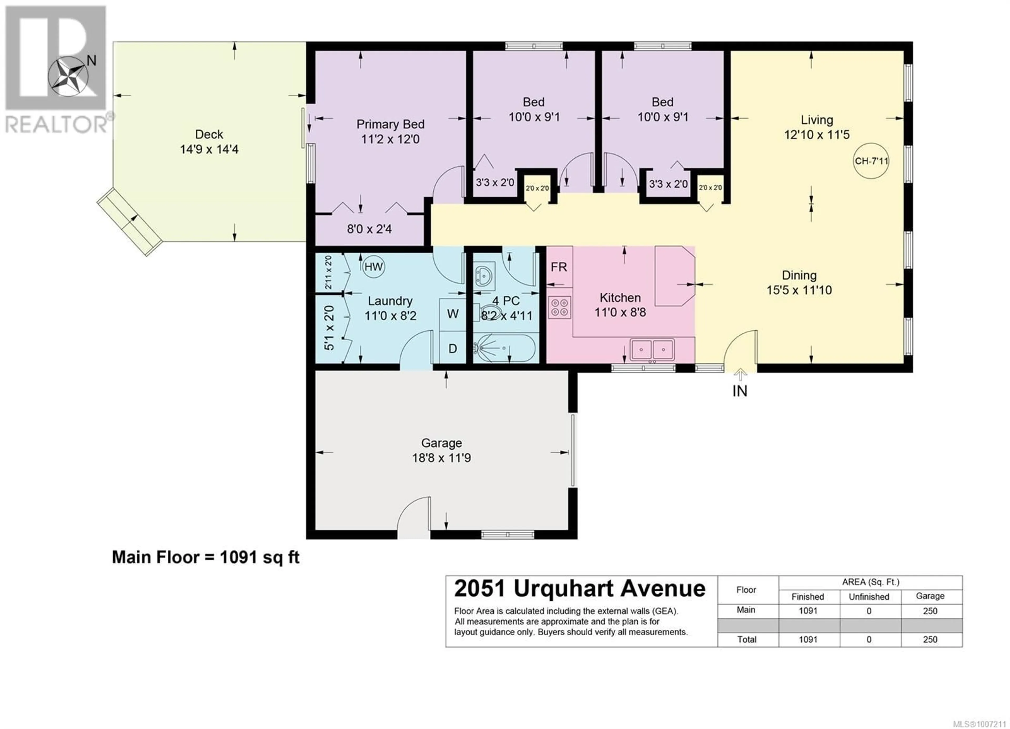 Floor plan for 2051 URQUHART AVENUE, Courtenay British Columbia V9N3K8