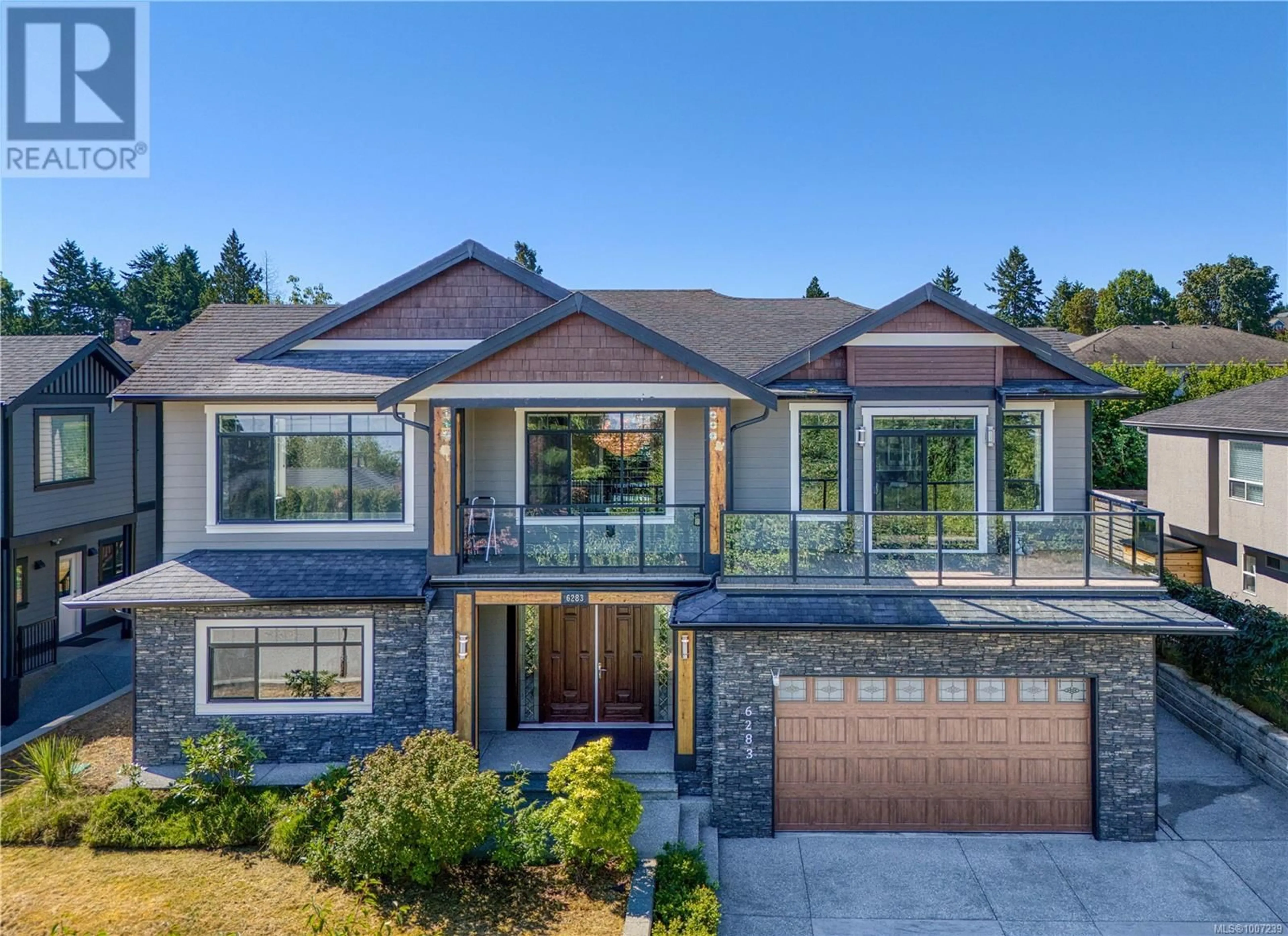 Home with brick exterior material, mountain view for 6283 ICARUS DRIVE, Nanaimo British Columbia V9V1B5