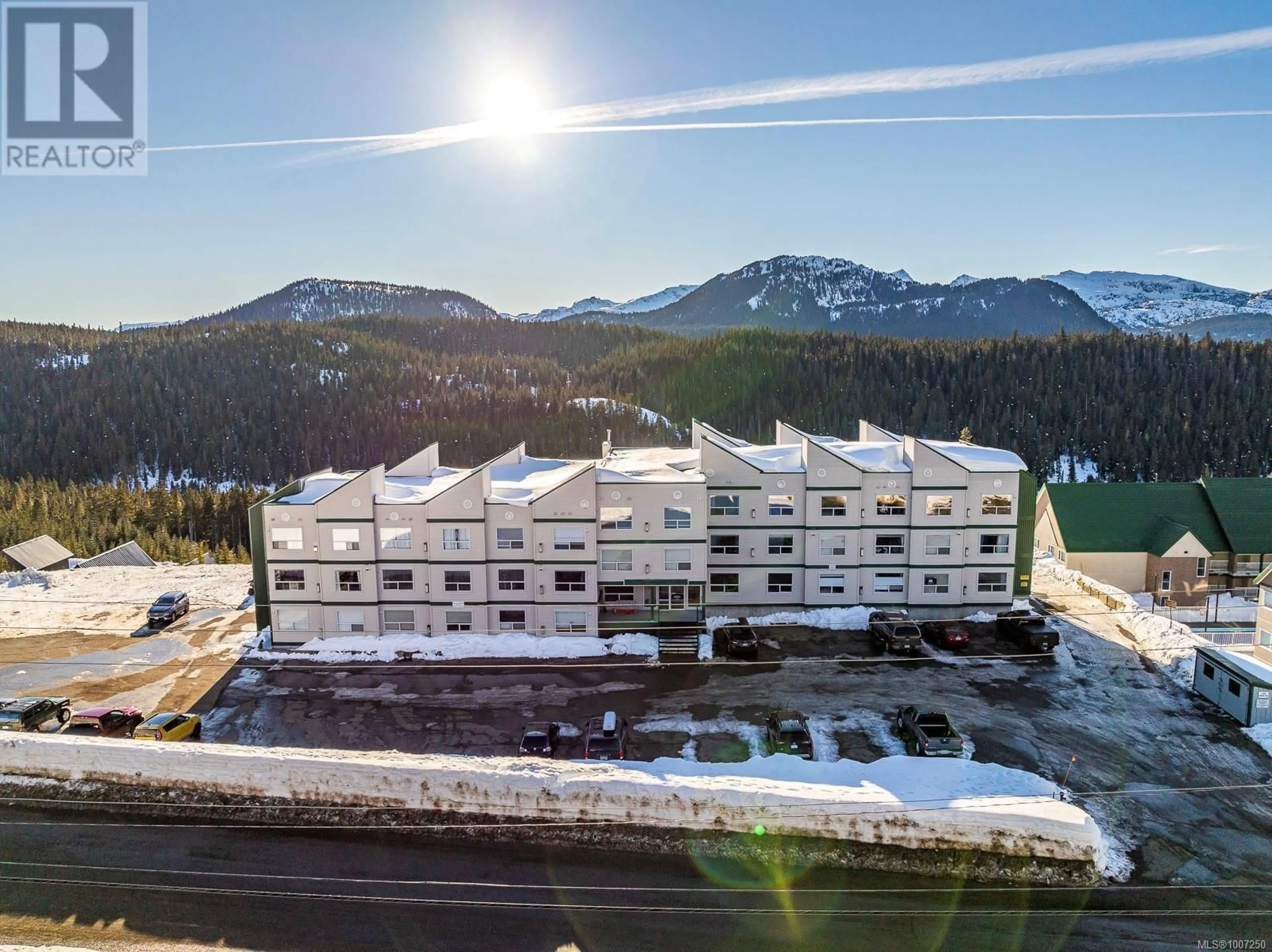 A pic from outside/outdoor area/front of a property/back of a property/a pic from drone, mountain view for 111 - 1105 HENRY ROAD, Courtenay British Columbia V9J1L0