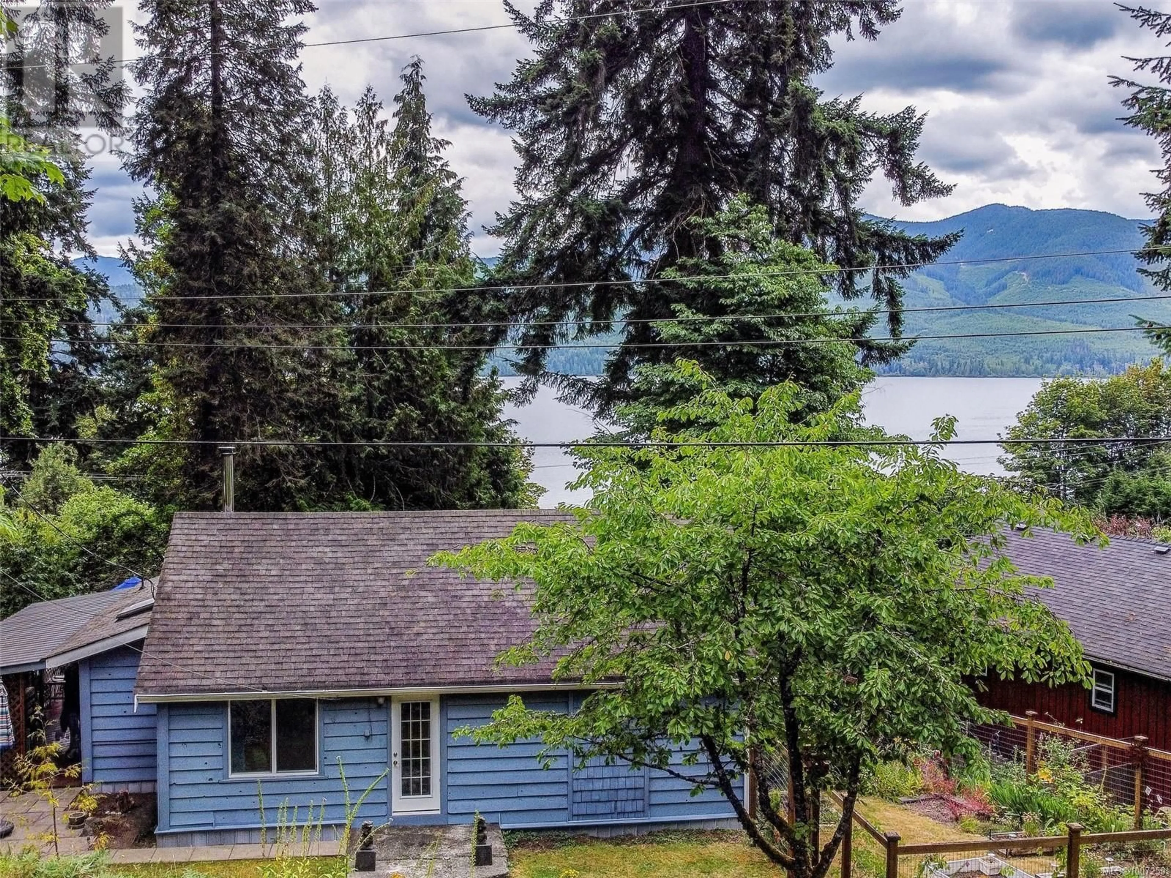 A pic from outside/outdoor area/front of a property/back of a property/a pic from drone, water/lake/river/ocean view for 10572 LUPINE LANE, Youbou British Columbia V0R3E1