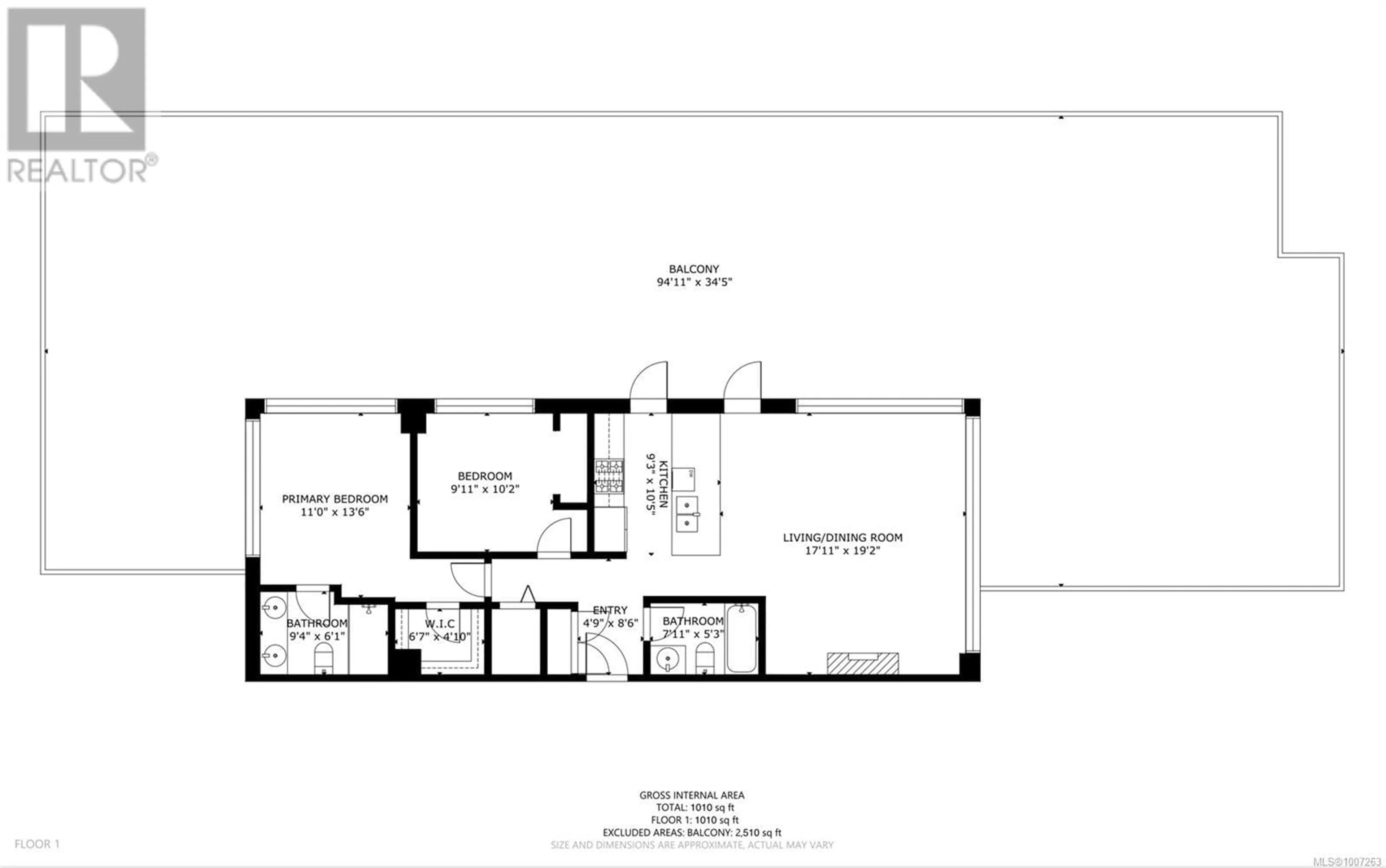 Floor plan for 805 - 38 FRONT STREET, Nanaimo British Columbia V9R0B8