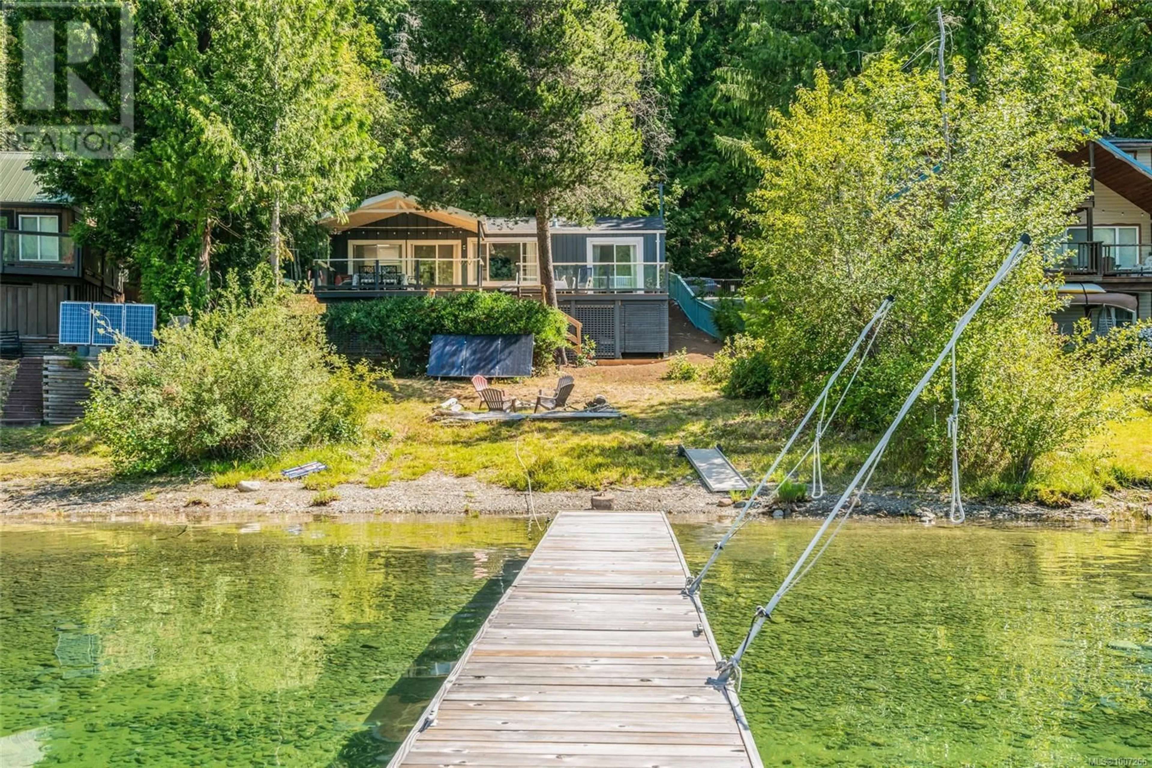 A pic from outside/outdoor area/front of a property/back of a property/a pic from drone, water/lake/river/ocean view for 3470 HORNE LAKE CAVES ROAD, Qualicum Beach British Columbia V9K2L7