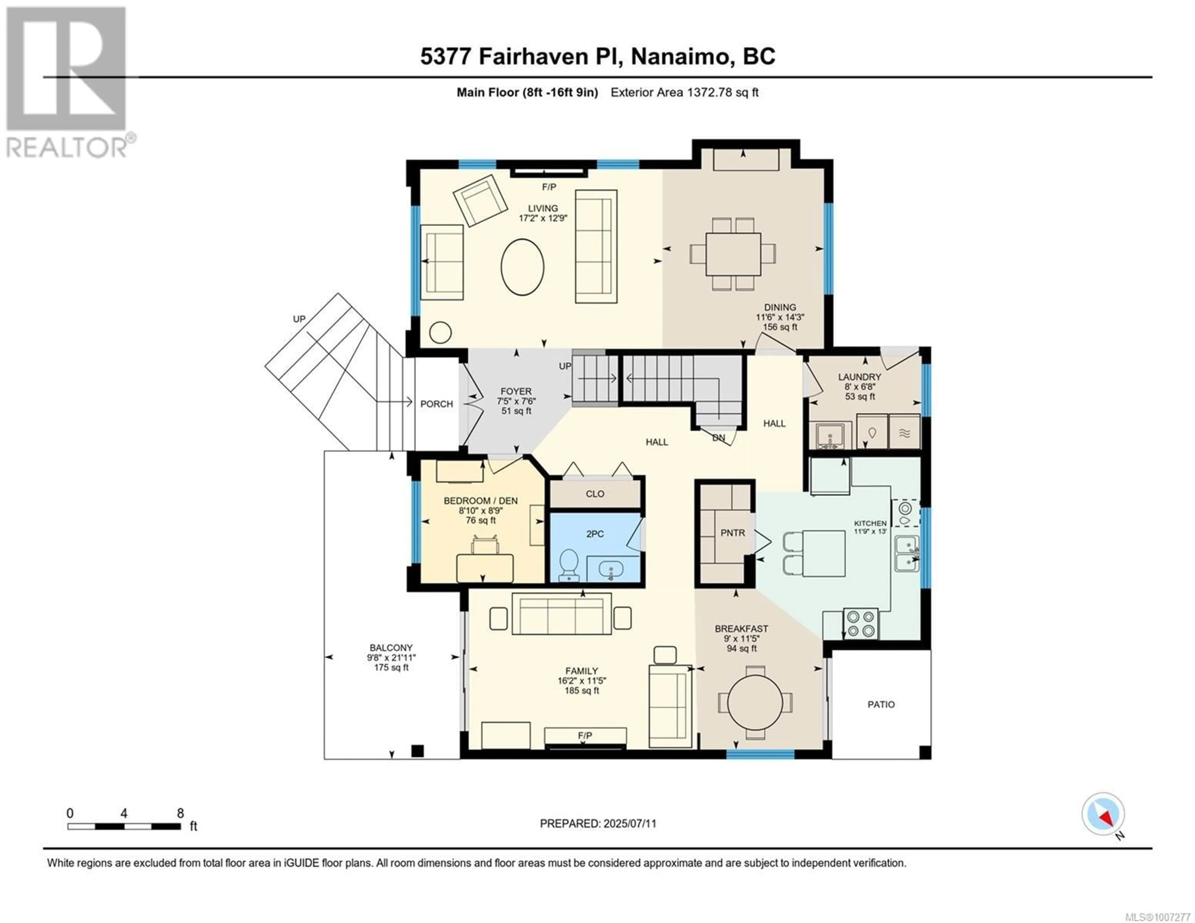 Floor plan for 5377 FAIRHAVEN PLACE, Nanaimo British Columbia V9V1R4