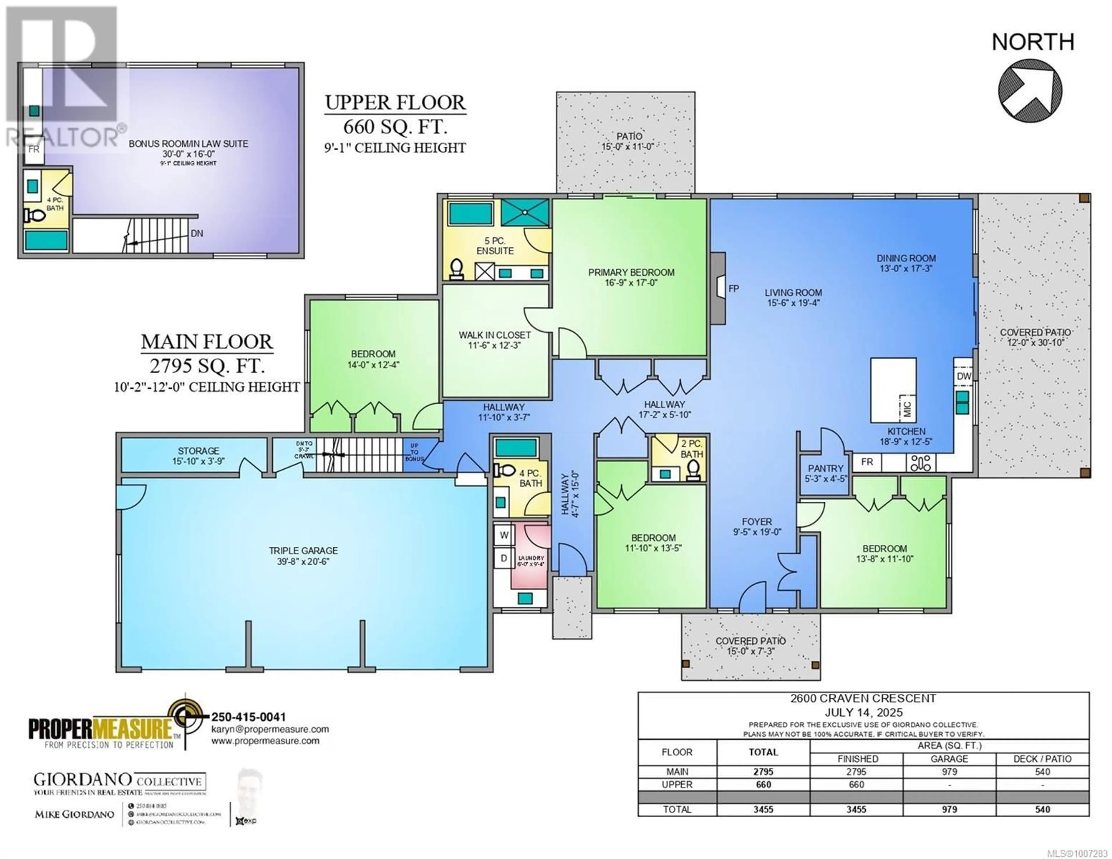 Floor plan for 2600 CRAVEN CRESCENT, Mill Bay British Columbia V0R2P2