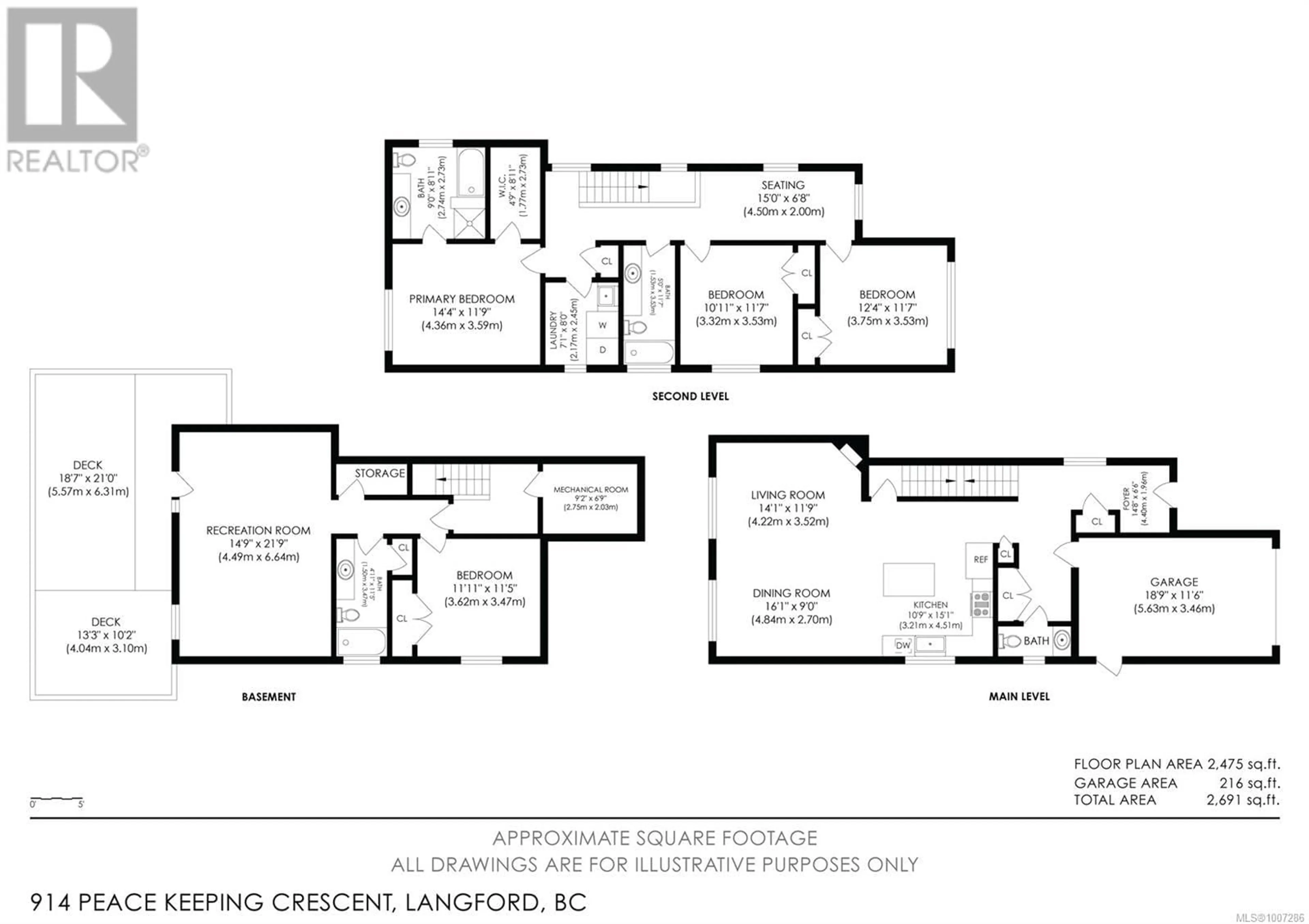 Floor plan for 914 PEACE KEEPING CRESCENT, Langford British Columbia V9C2P4
