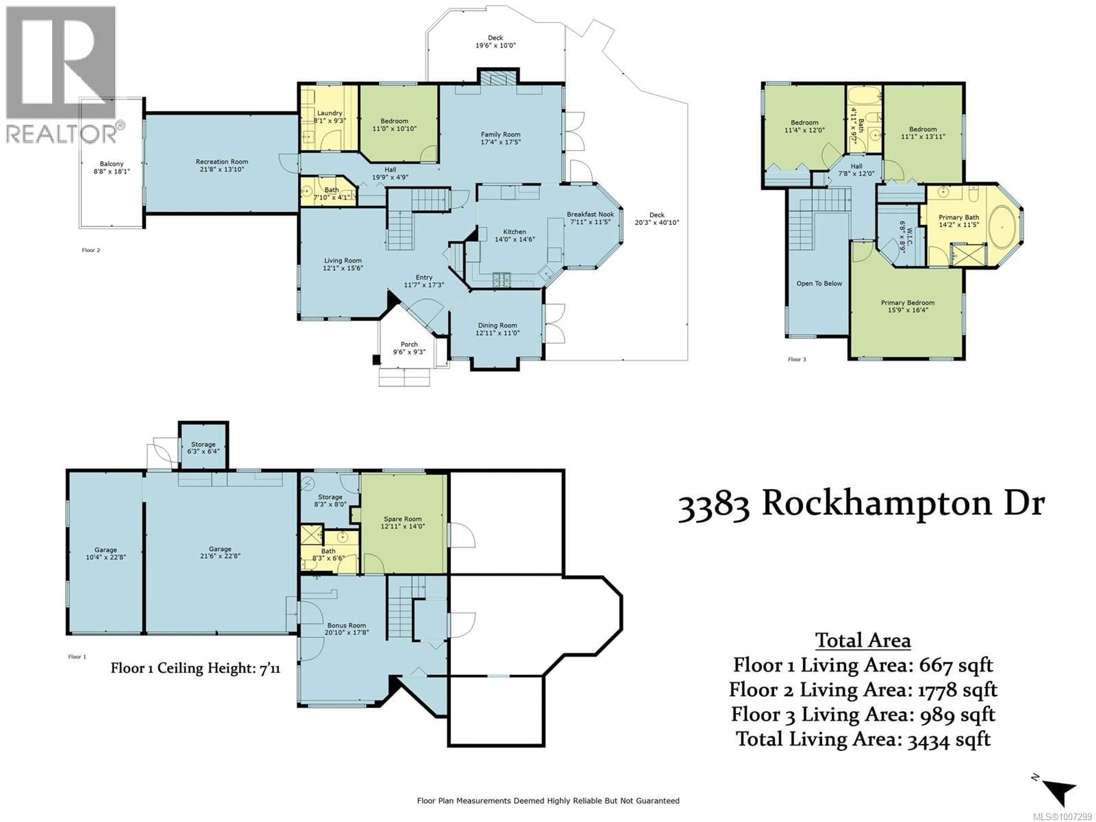 Floor plan for 3383 ROCKHAMPTON ROAD, Nanoose Bay British Columbia V9P9H4