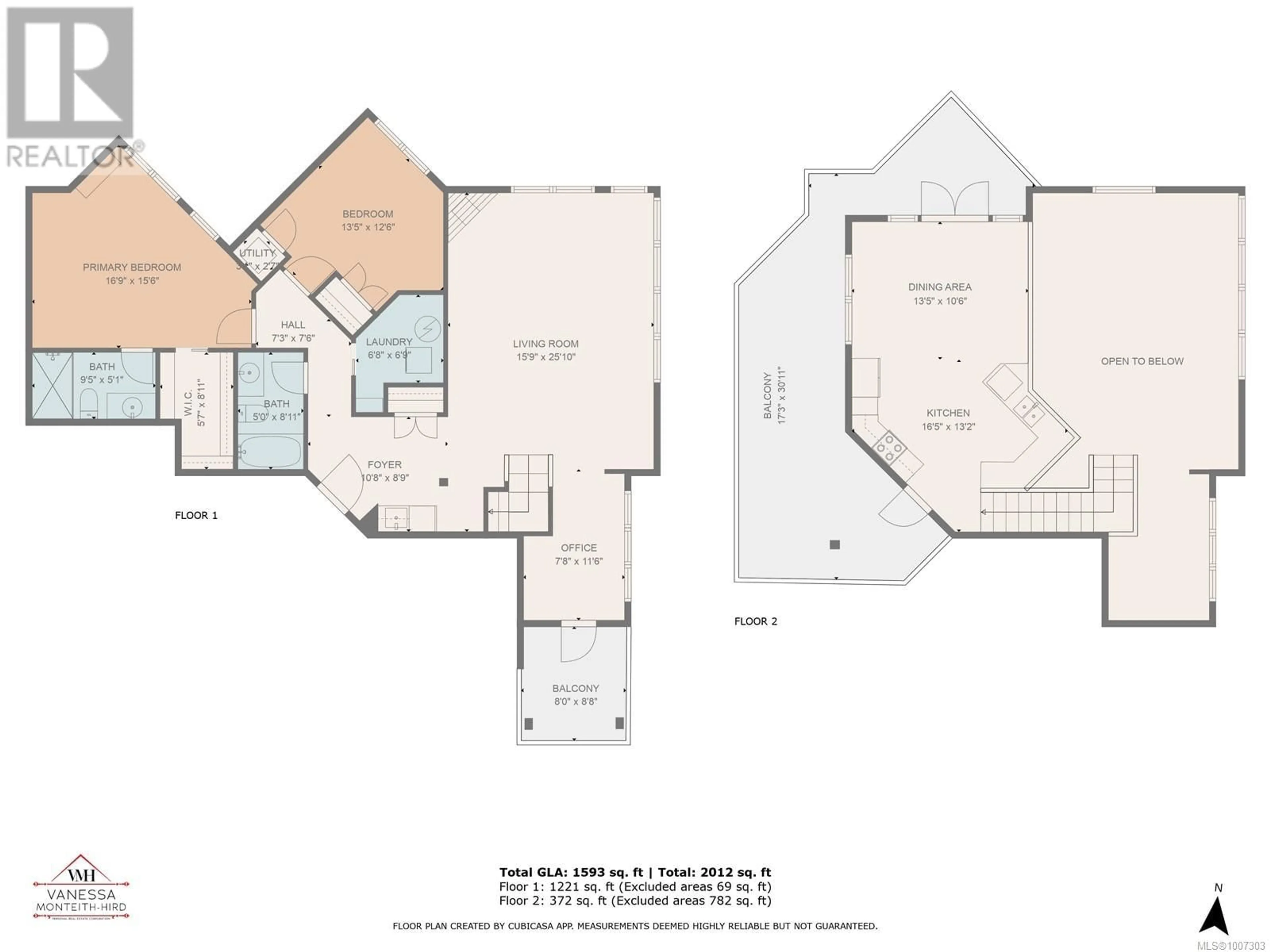 Floor plan for 401 - 1392 ISLAND HIGHWAY SOUTH, Campbell River British Columbia V9W1B7