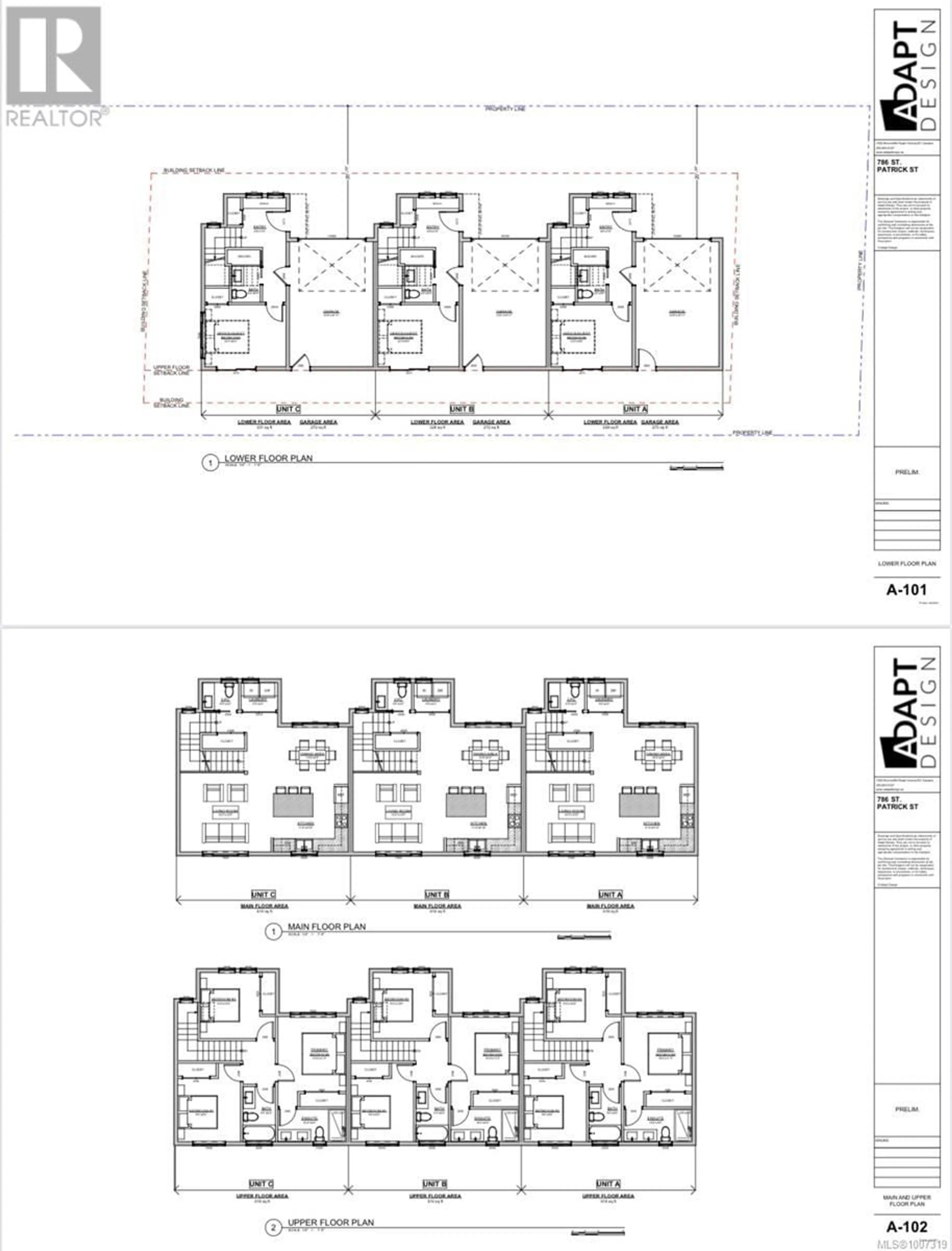 Floor plan for 2 - 786 ST. PATRICK STREET, Oak Bay British Columbia V8S4X5