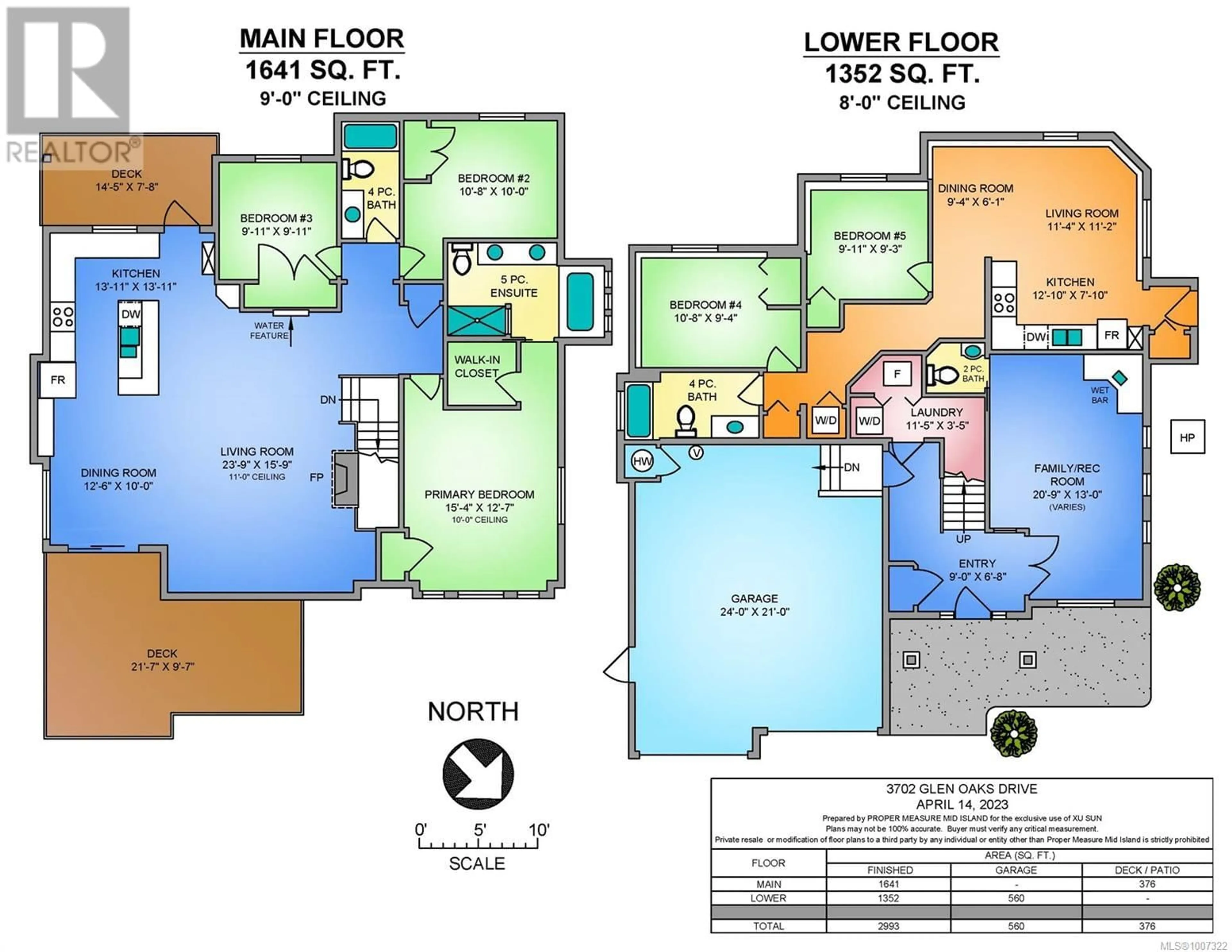 Floor plan for 3702 GLEN OAKS DRIVE, Nanaimo British Columbia V9V1N9