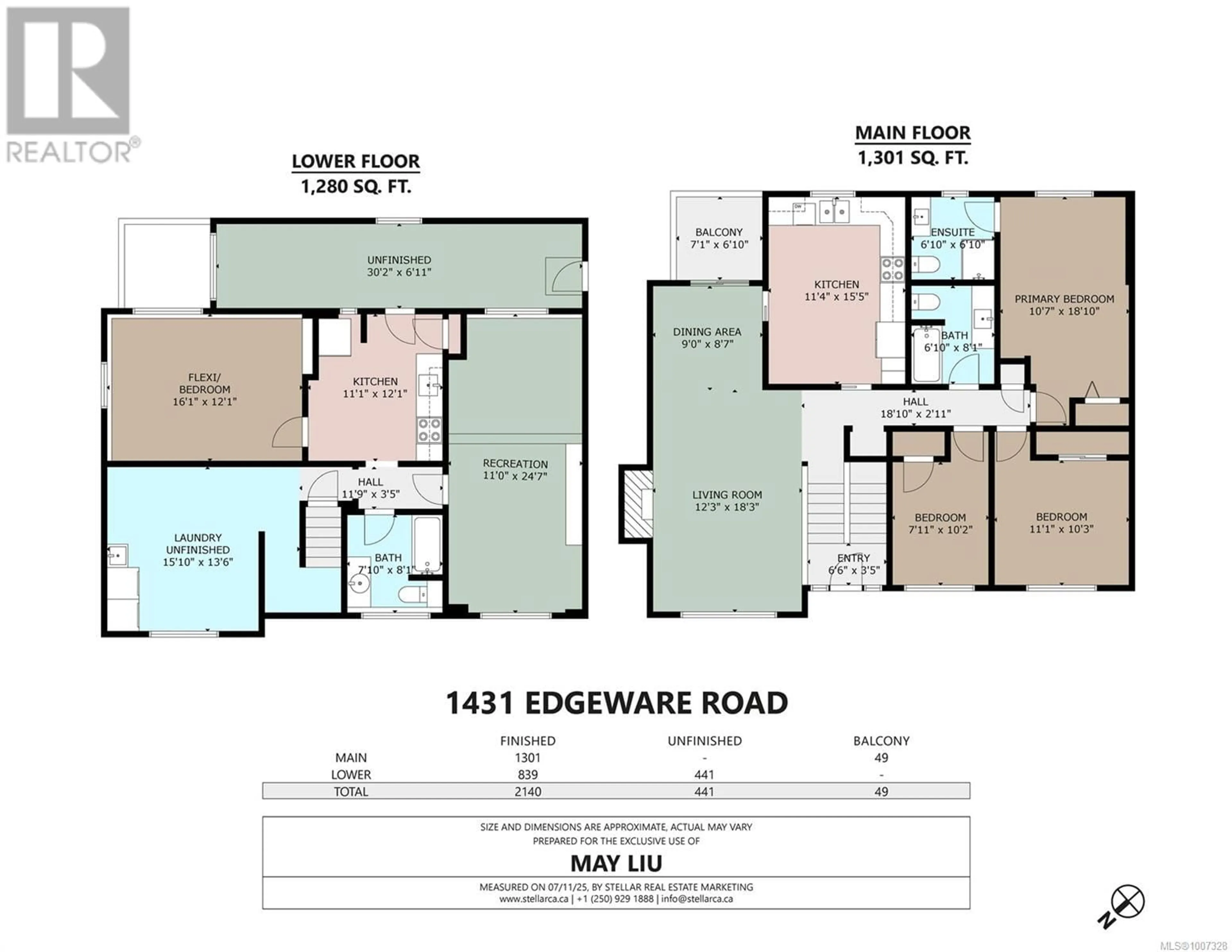 Floor plan for 1431 EDGEWARE ROAD, Victoria British Columbia V8T2J4
