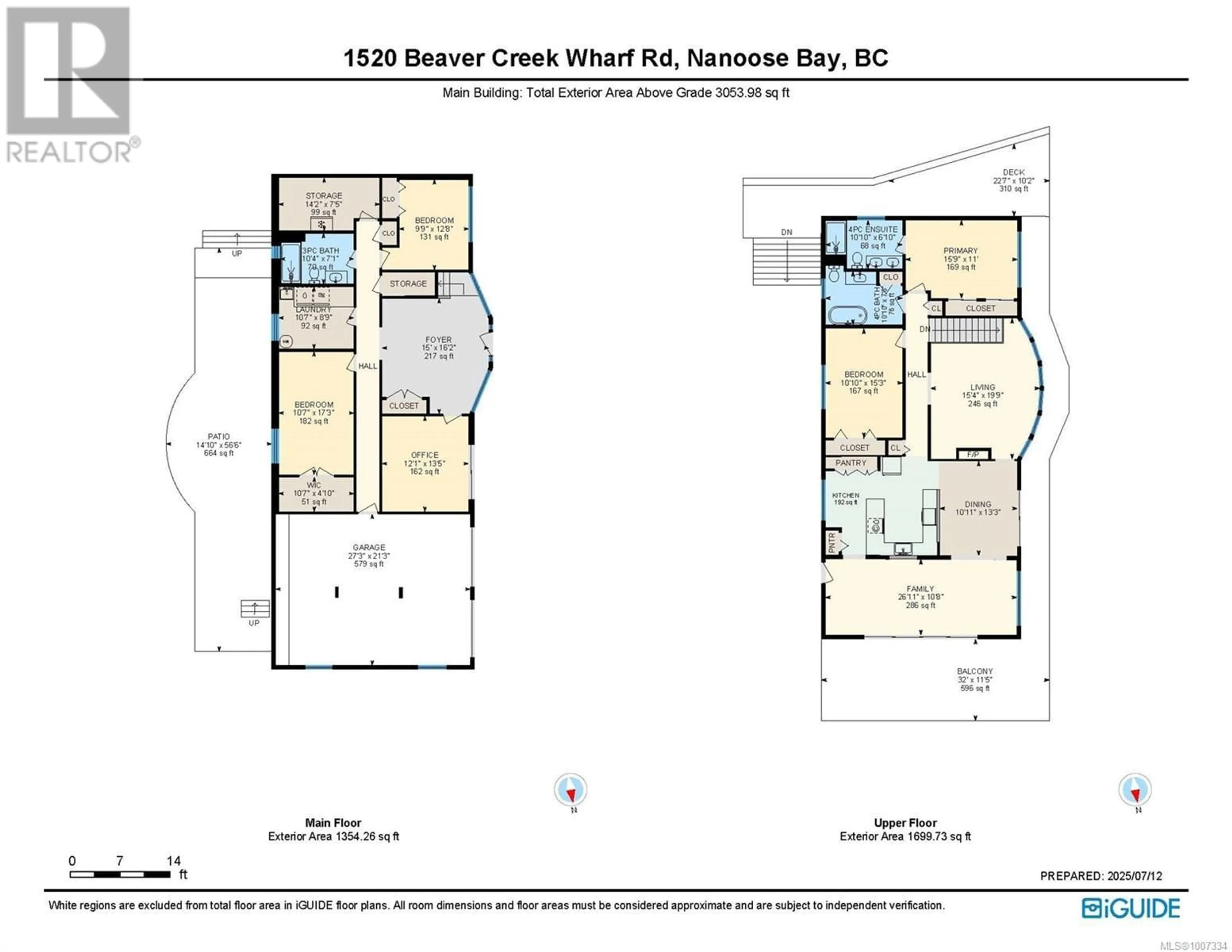 Floor plan for 1520 BEAVER CREEK WHARF ROAD, Nanoose Bay British Columbia V9P9C4