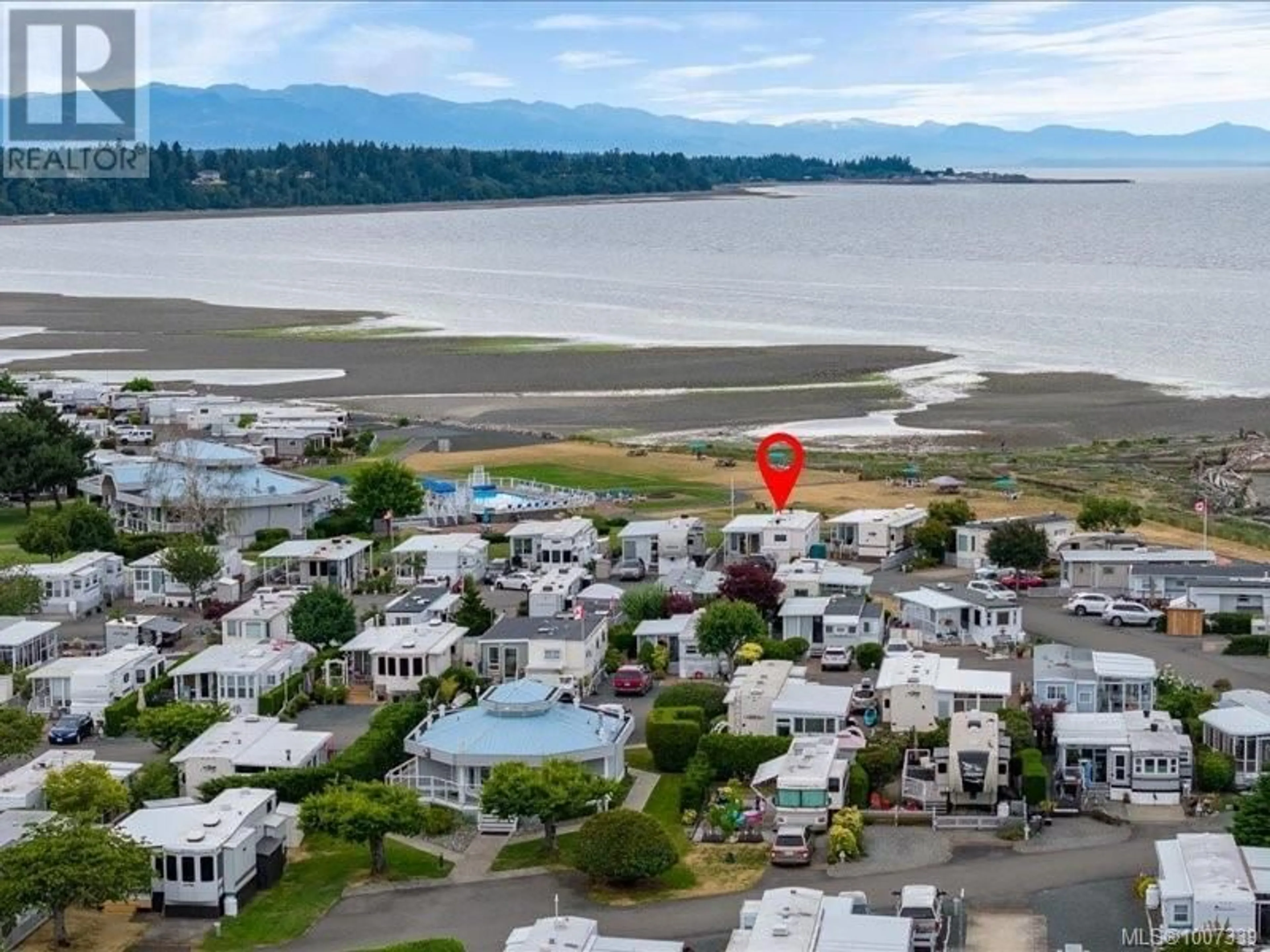 A pic from outside/outdoor area/front of a property/back of a property/a pic from drone, water/lake/river/ocean view for A17 - 200 CORFIELD STREET, Parksville British Columbia V9P2S5