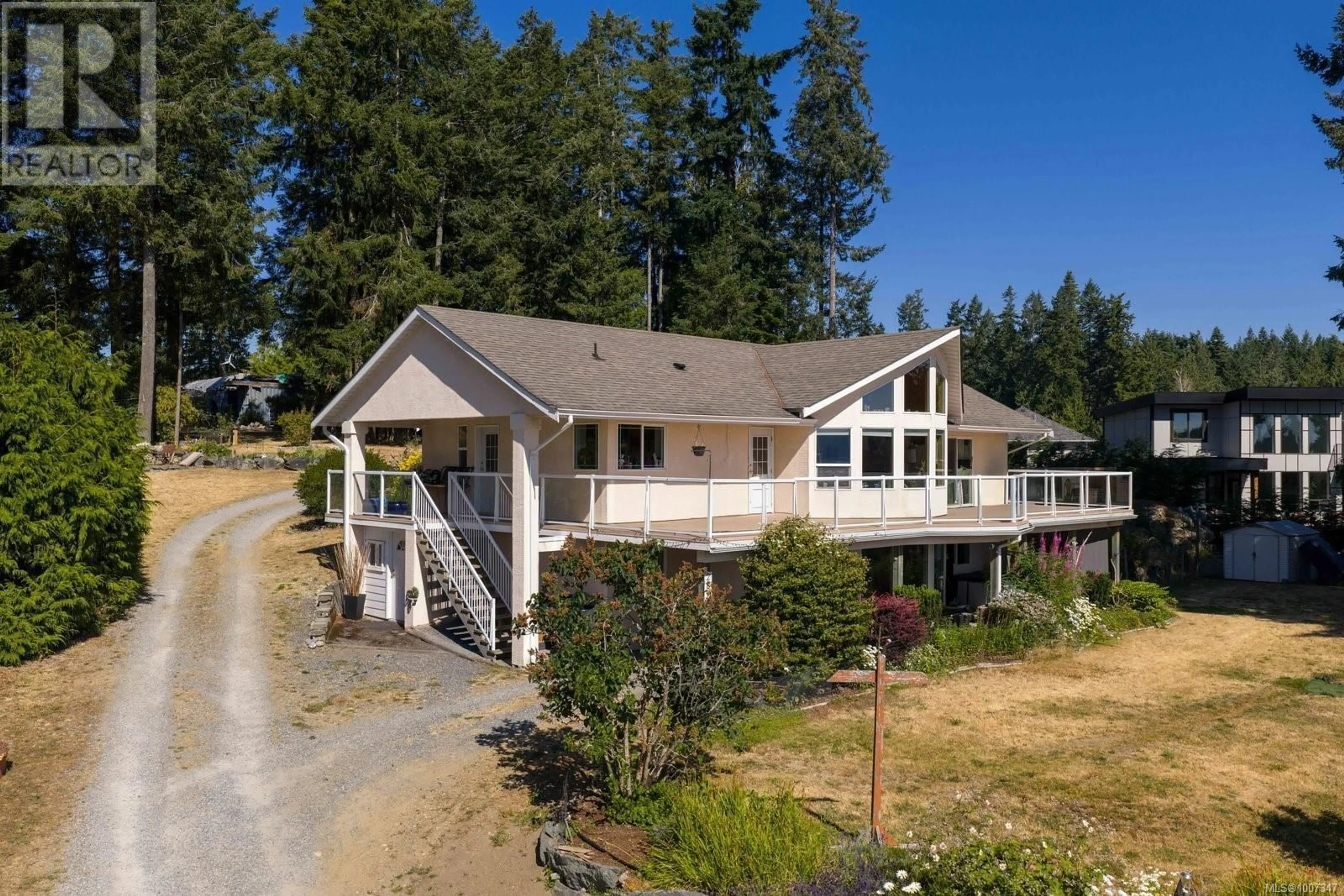 A pic from outside/outdoor area/front of a property/back of a property/a pic from drone, water/lake/river/ocean view for 2894 HORTON ROAD, Mill Bay British Columbia V0R2P3