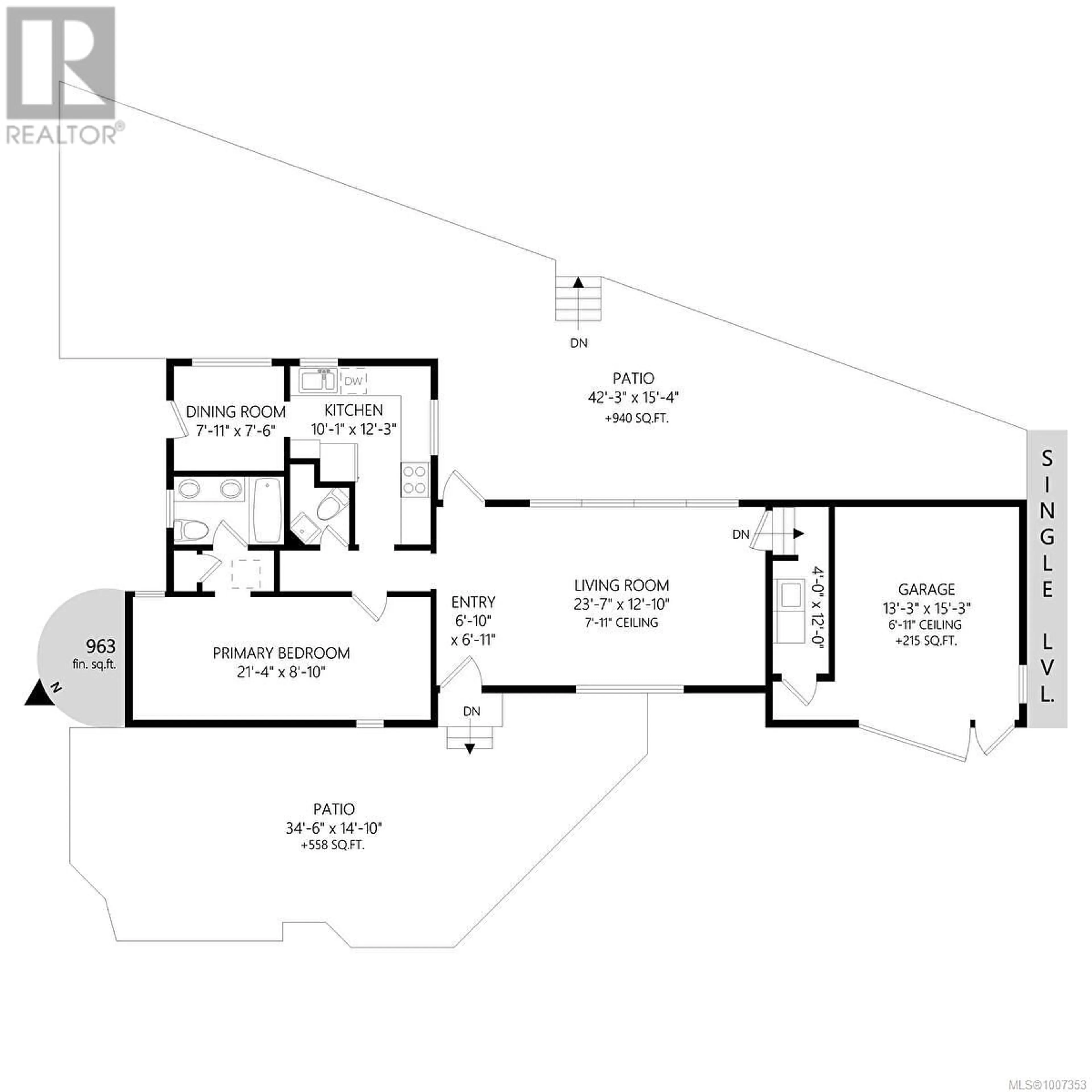 Floor plan for 9625 FIRST STREET, Sidney British Columbia V8L2W7