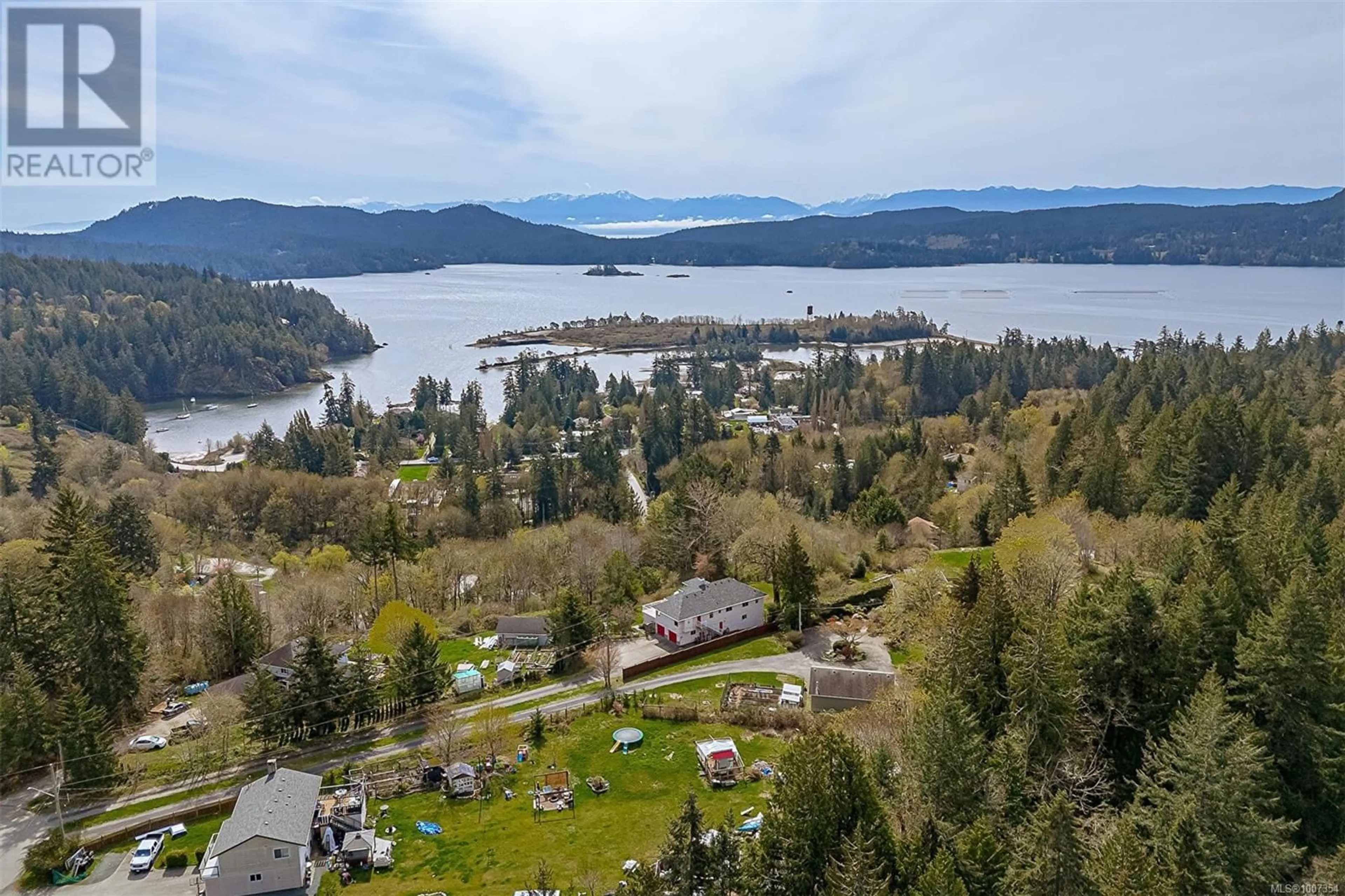 A pic from outside/outdoor area/front of a property/back of a property/a pic from drone, water/lake/river/ocean view for 2212 AYUM ROAD, Sooke British Columbia V9Z0E7