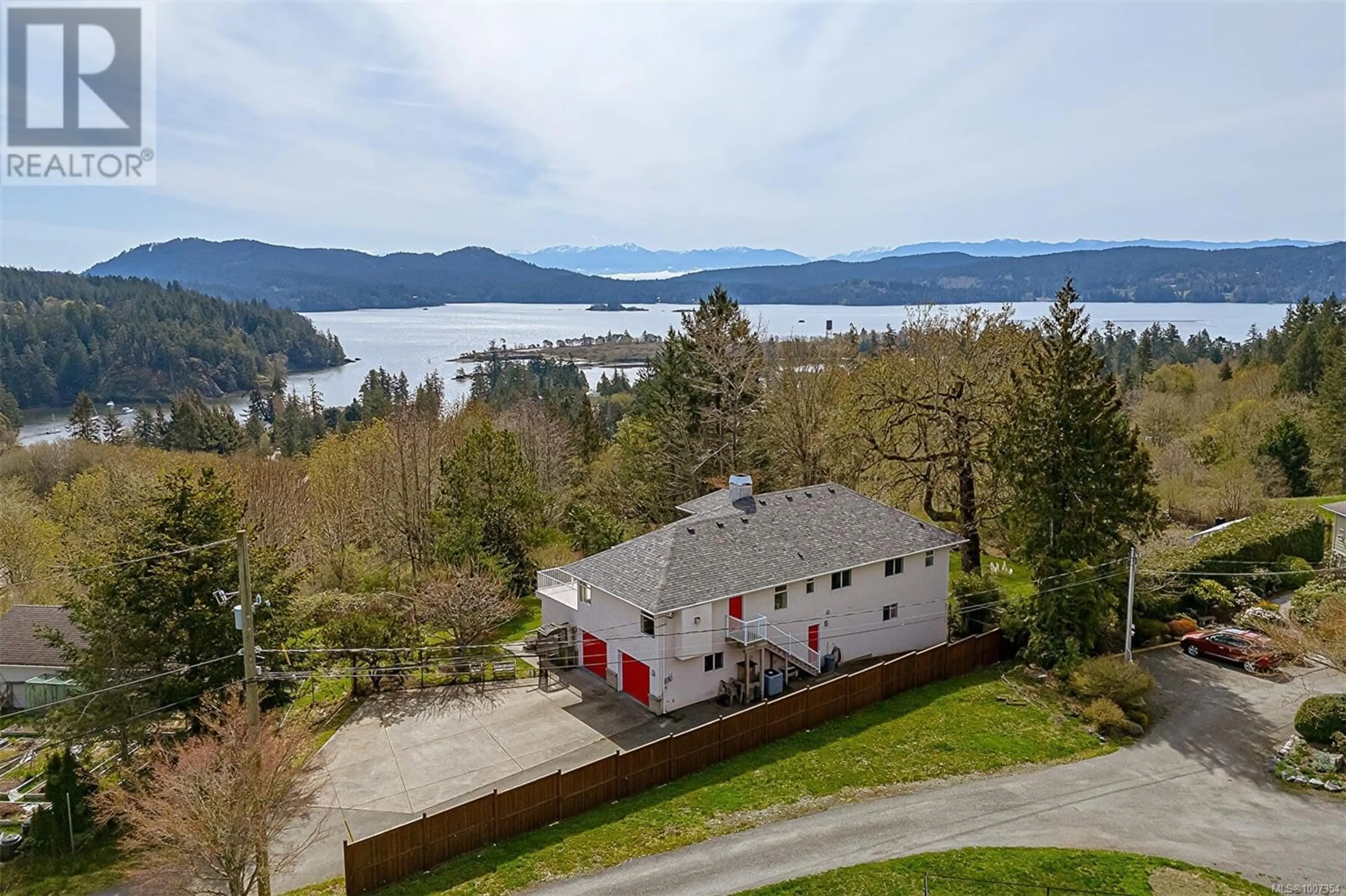 A pic from outside/outdoor area/front of a property/back of a property/a pic from drone, water/lake/river/ocean view for 2212 AYUM ROAD, Sooke British Columbia V9Z0E7