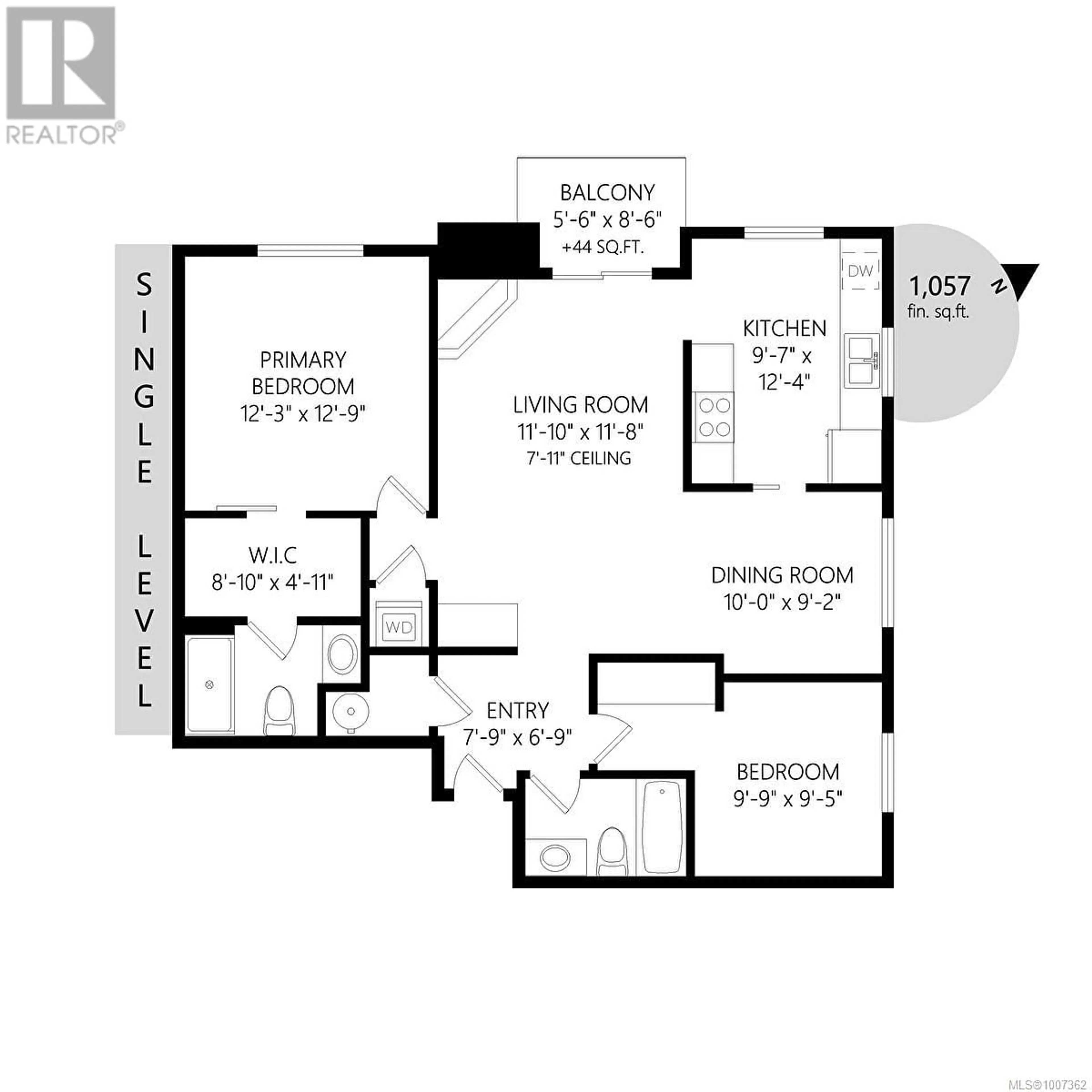Floor plan for 301 - 108 GORGE ROAD WEST, Saanich British Columbia V9A1M2