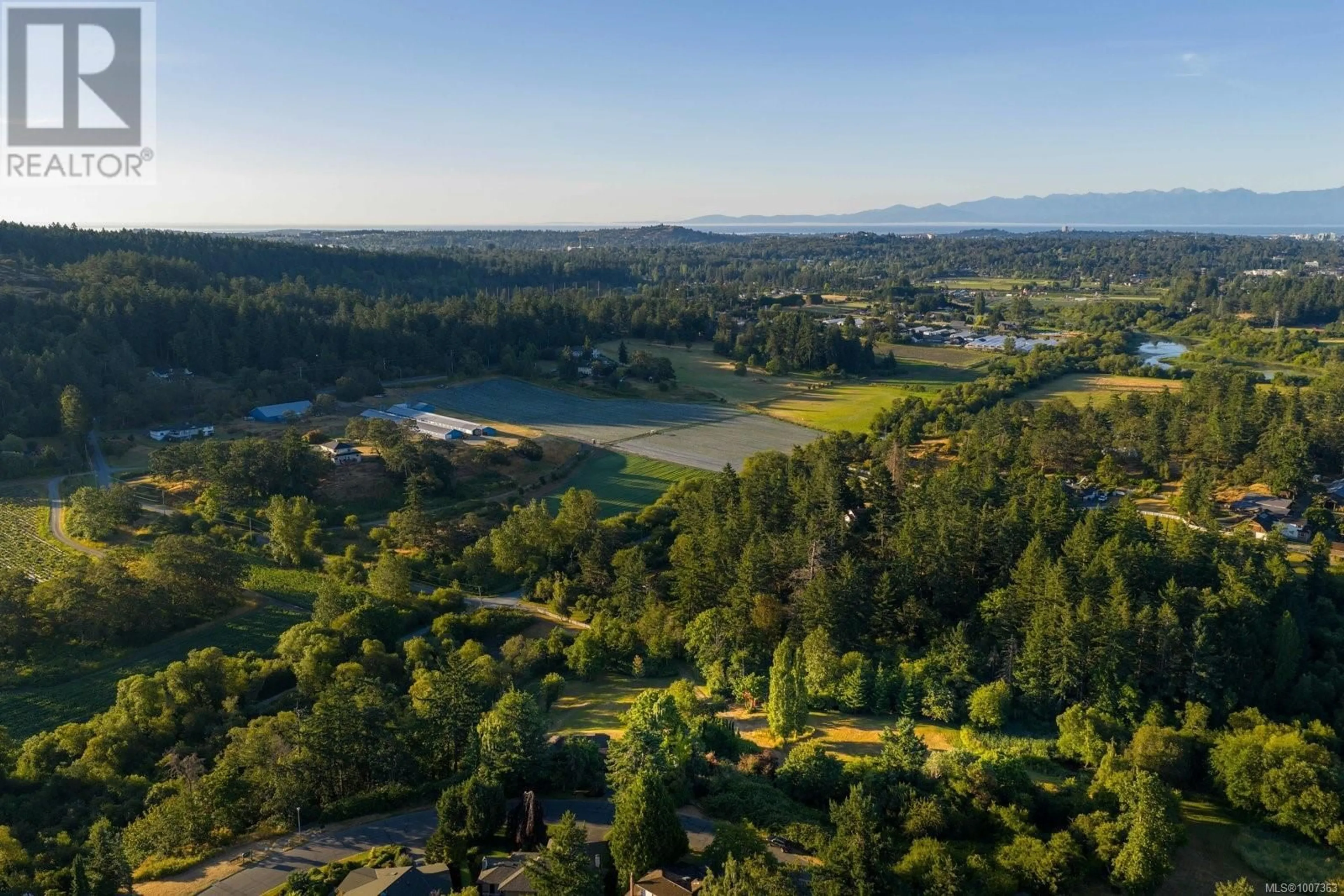 A pic from outside/outdoor area/front of a property/back of a property/a pic from drone, water/lake/river/ocean view for 1070 DONWOOD DRIVE, Saanich British Columbia V8X4G3