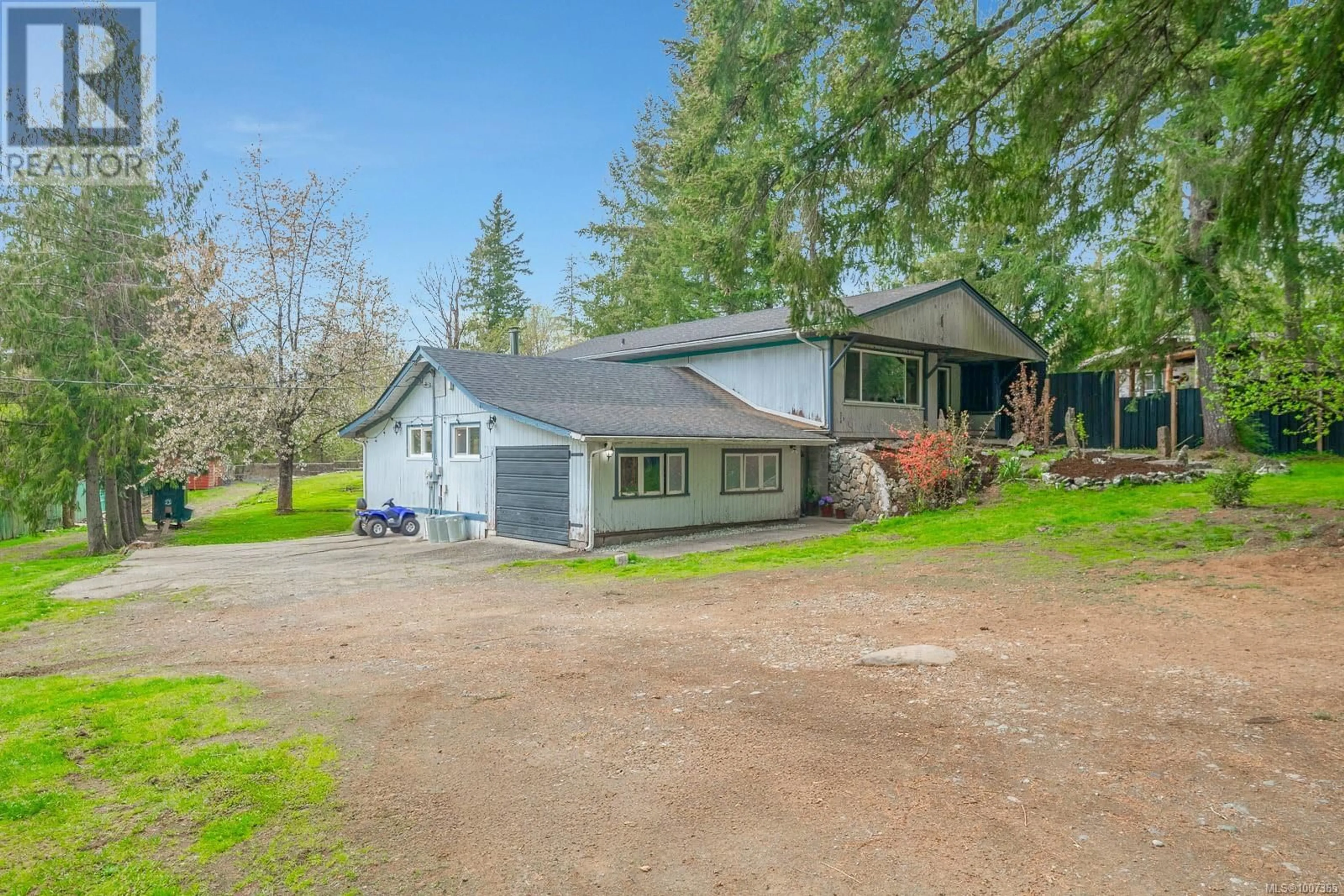 A pic from outside/outdoor area/front of a property/back of a property/a pic from drone, water/lake/river/ocean view for 8590 BLAND ROAD, Port Alberni British Columbia V9Y8N6