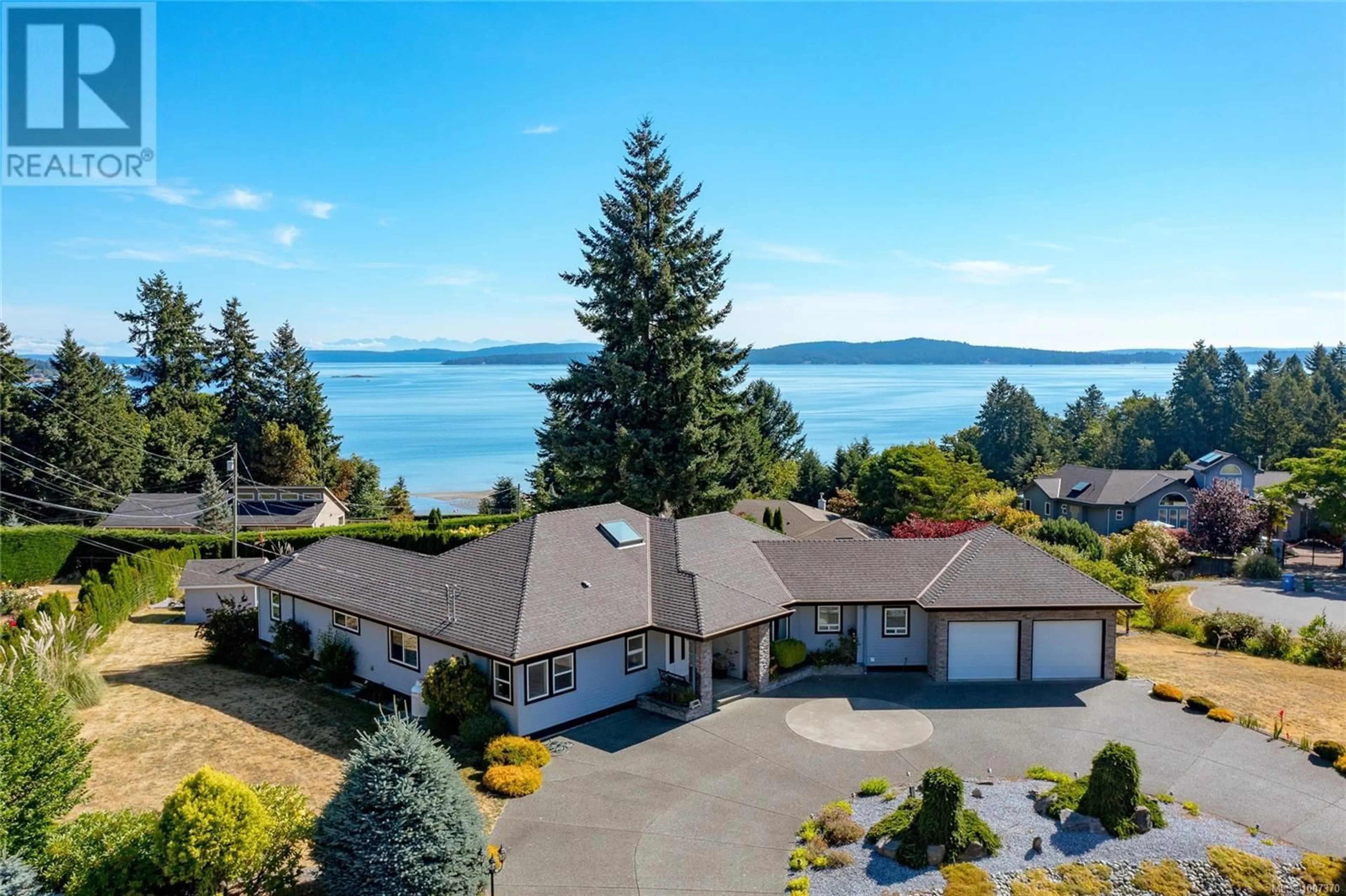 A pic from outside/outdoor area/front of a property/back of a property/a pic from drone, water/lake/river/ocean view for 11091 GAIT ROAD, Ladysmith British Columbia V9G1Y9