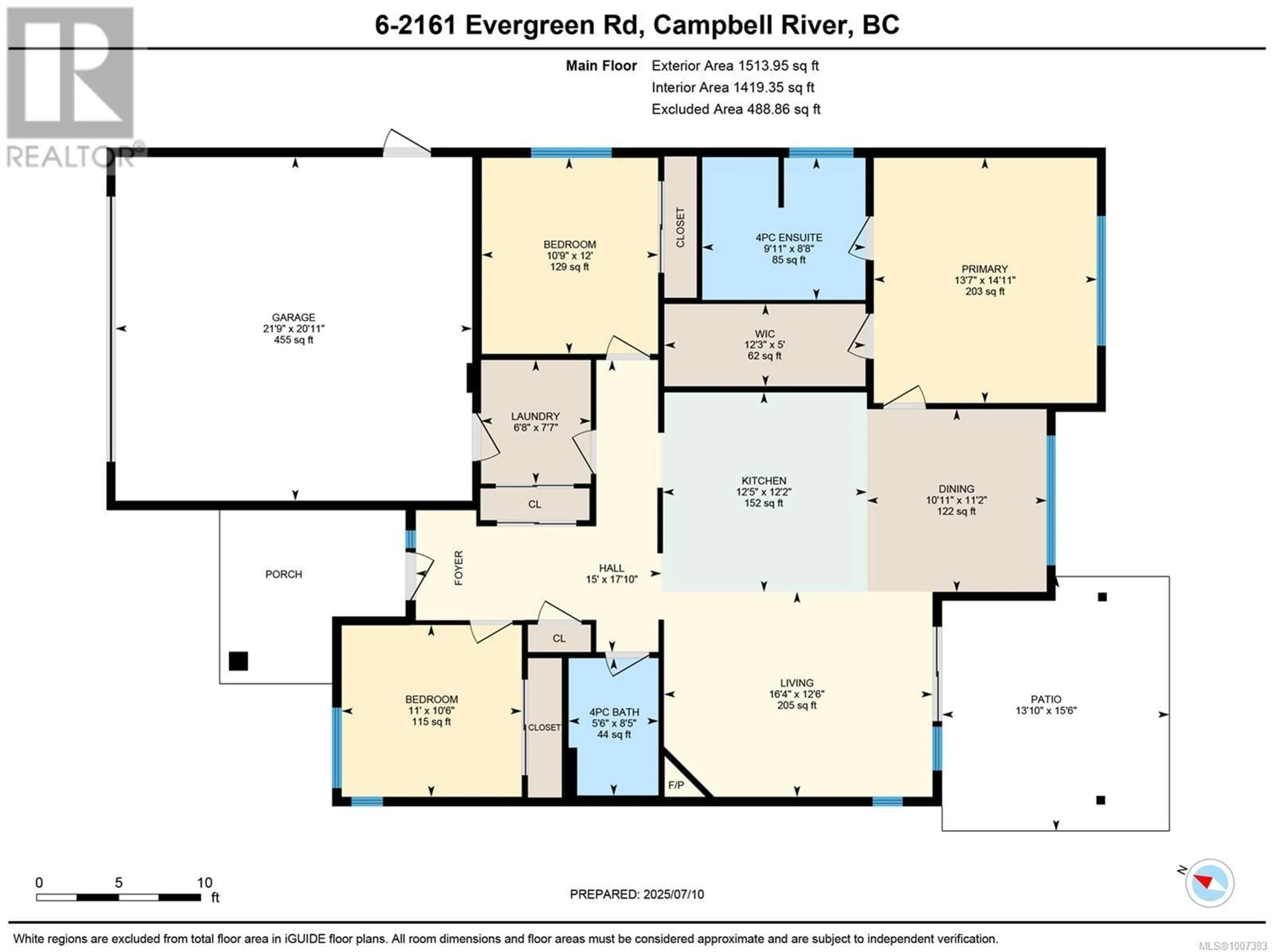 Floor plan for 6 - 2161 EVERGREEN ROAD, Campbell River British Columbia V9W0C8