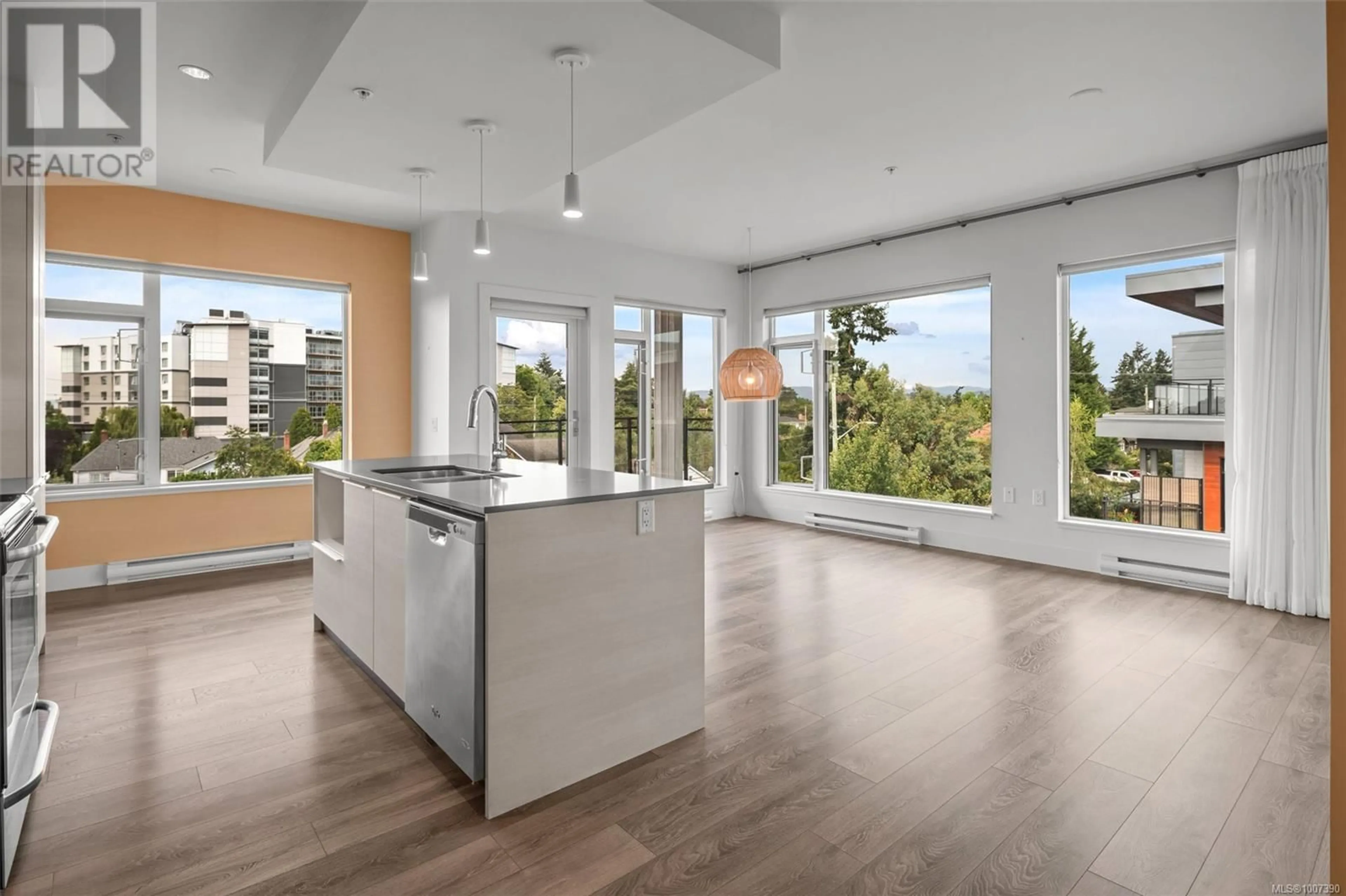 Open concept kitchen, unknown for 402 - 3811 ROWLAND AVENUE, Saanich British Columbia V8Z0E1