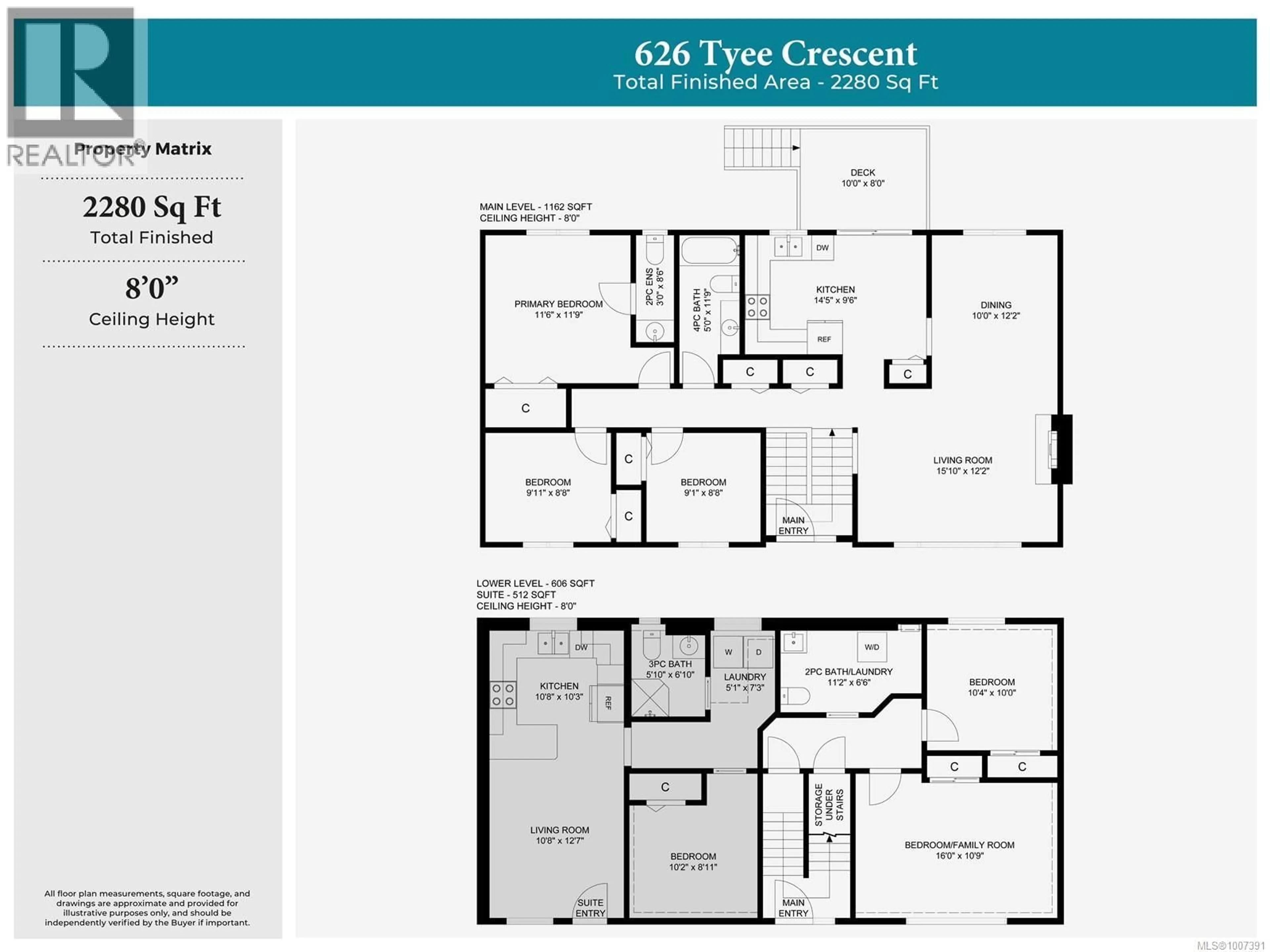 Floor plan for 626 TYEE CRESCENT, Qualicum Beach British Columbia V9K1B1