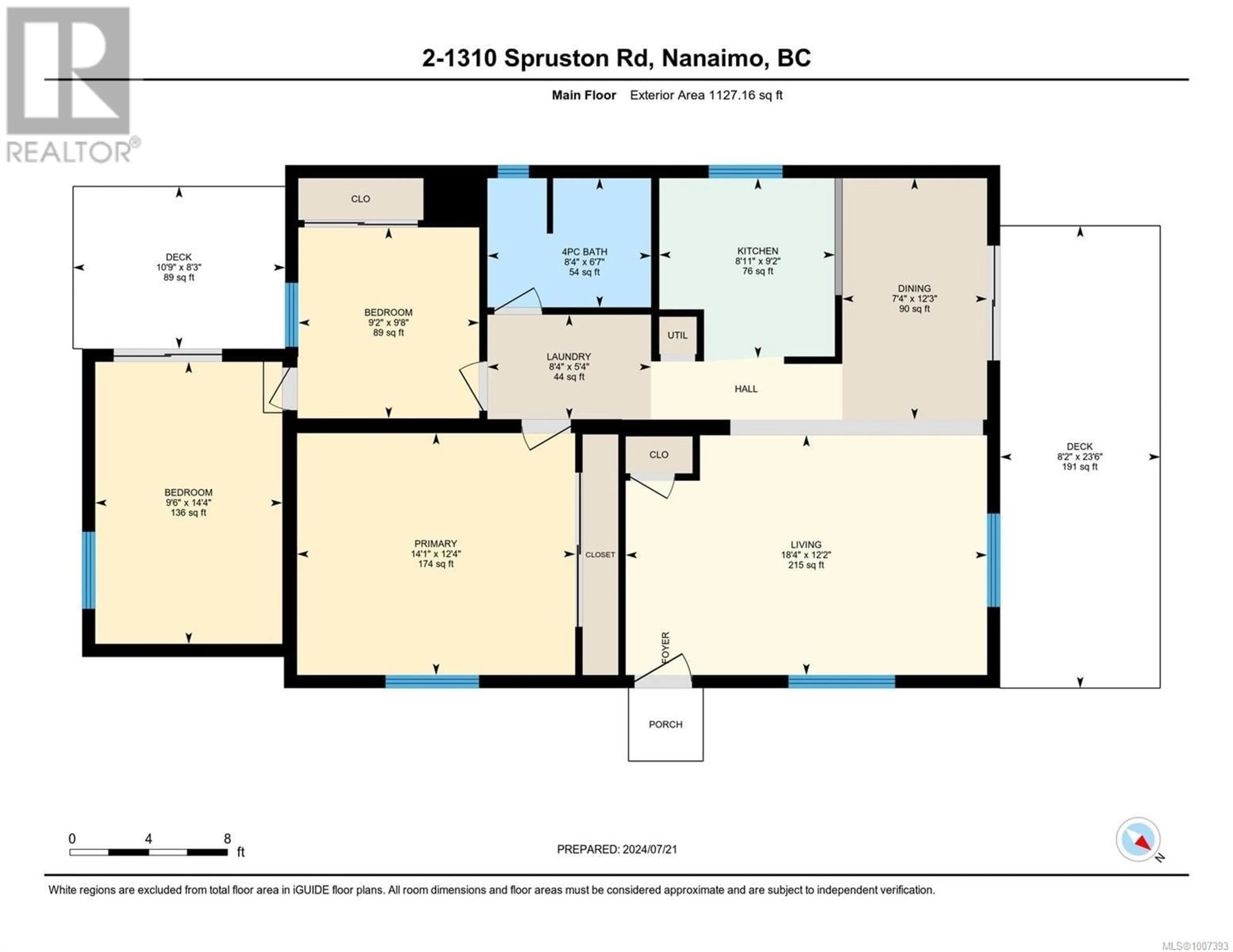 Floor plan for 2 - 1310 SPRUSTON ROAD, Nanaimo British Columbia V9X1R2