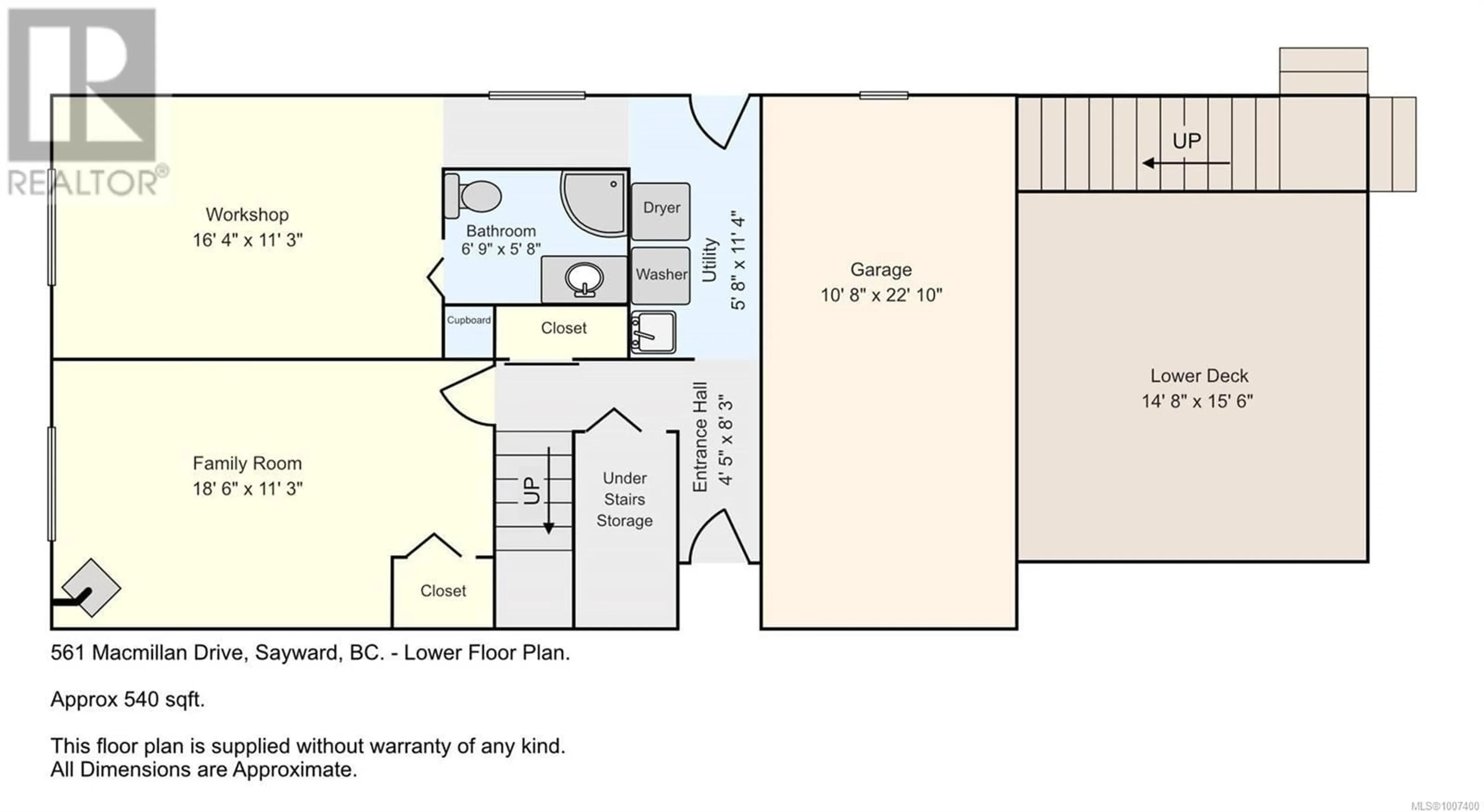 Floor plan for 561 MACMILLAN DRIVE, Sayward British Columbia V0P1R0