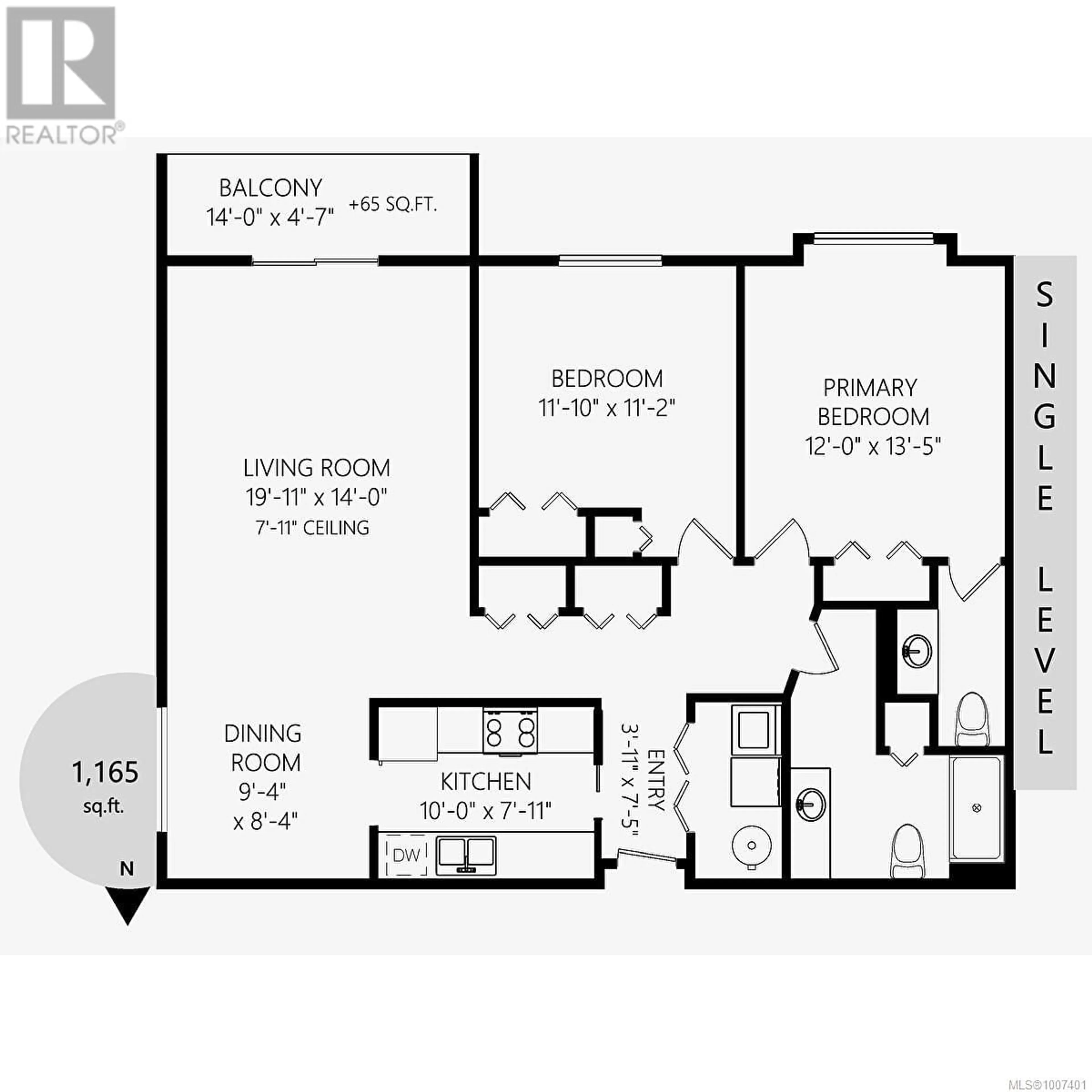 Floor plan for 202 - 254 FIRST STREET, Duncan British Columbia V9L1R2
