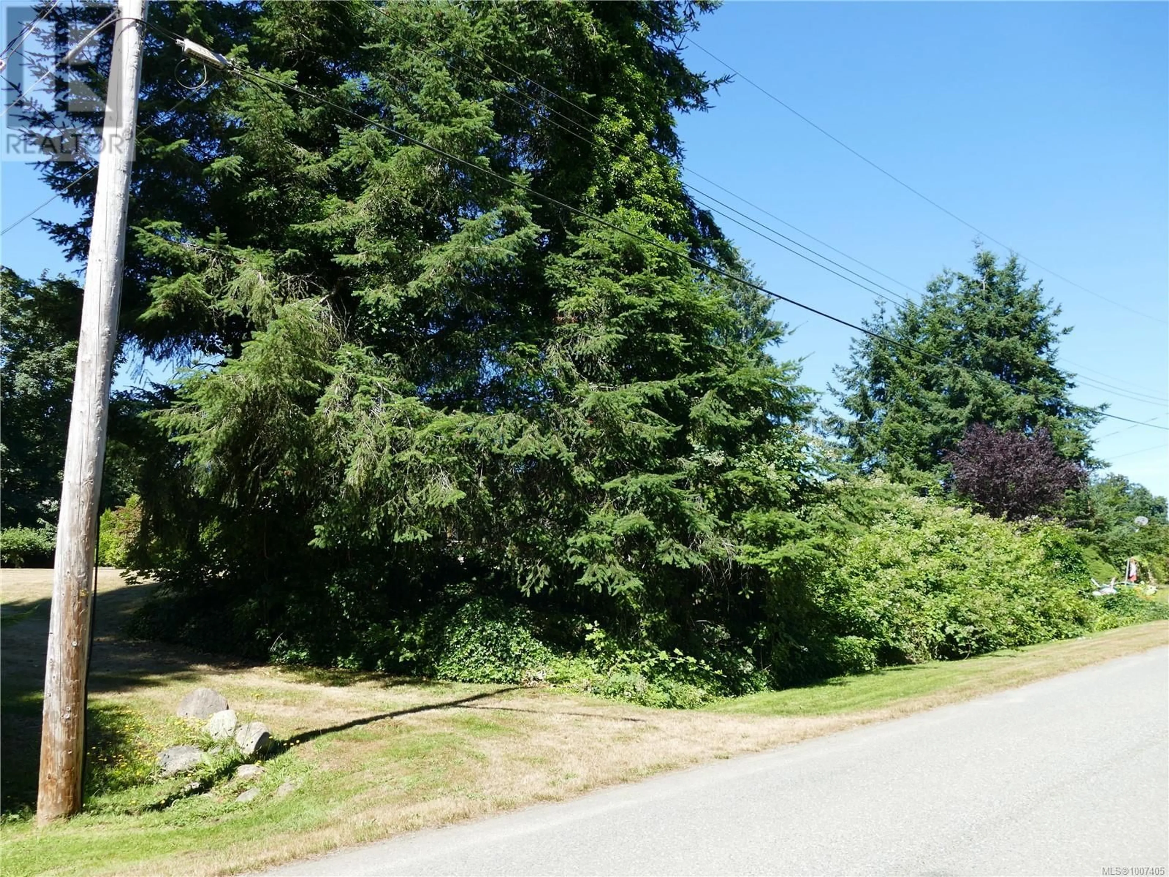 A pic from outside/outdoor area/front of a property/back of a property/a pic from drone, forest/trees view for 6637 WALKER FRONTAGE ROAD, Fanny Bay British Columbia V0R1W0