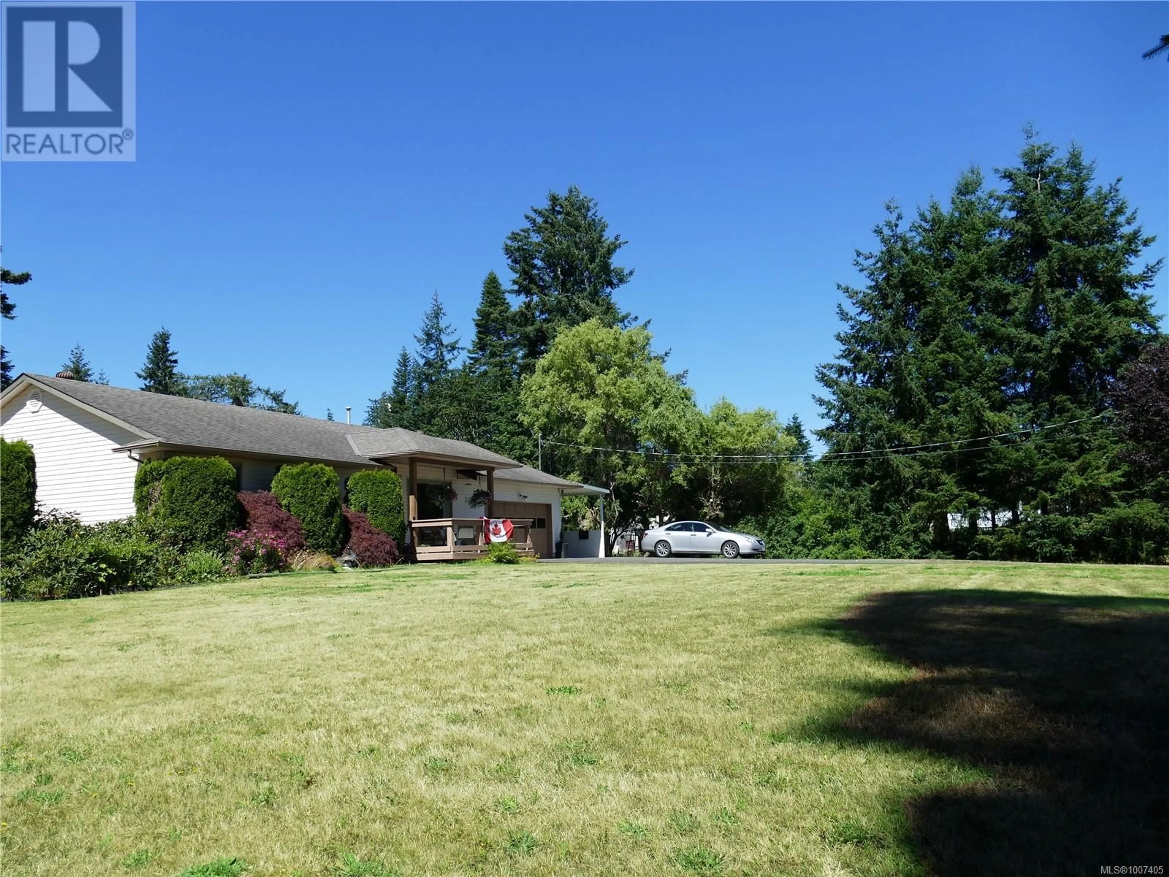 A pic from outside/outdoor area/front of a property/back of a property/a pic from drone, mountain view for 6637 WALKER FRONTAGE ROAD, Fanny Bay British Columbia V0R1W0