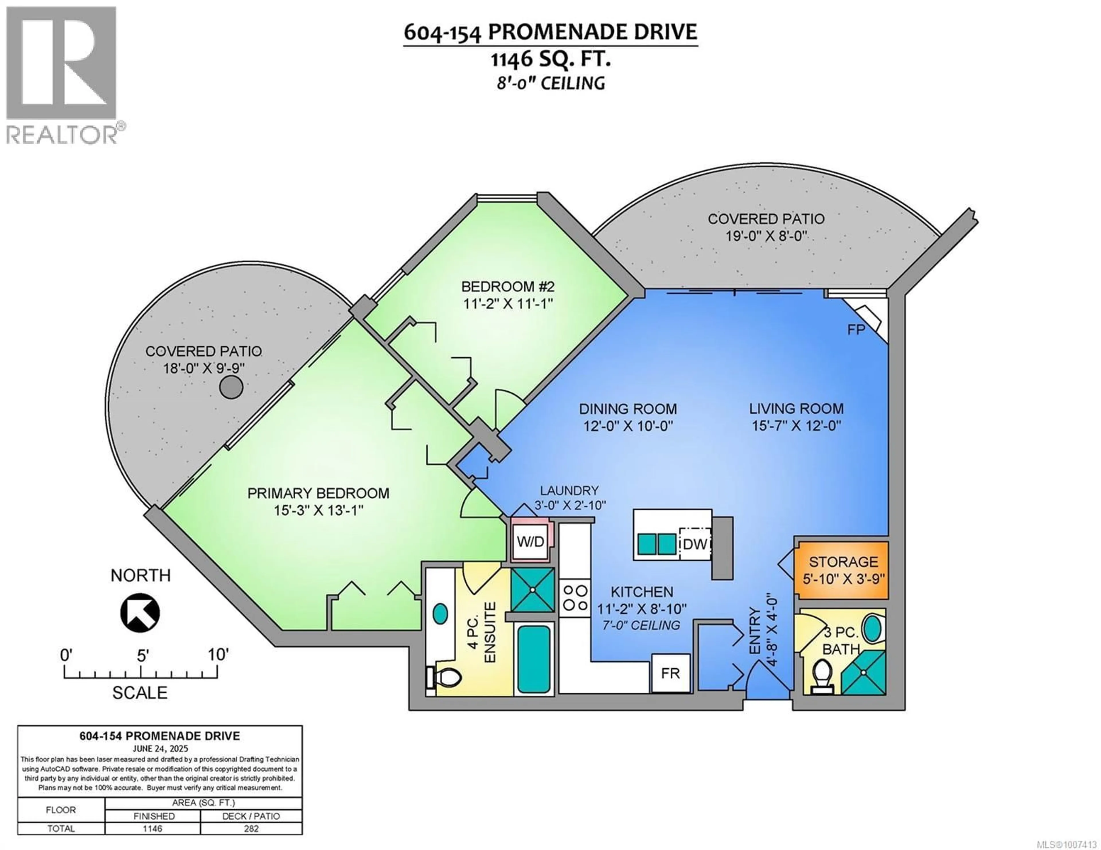 Floor plan for 604 - 154 PROMENADE DRIVE, Nanaimo British Columbia V9R6Y3