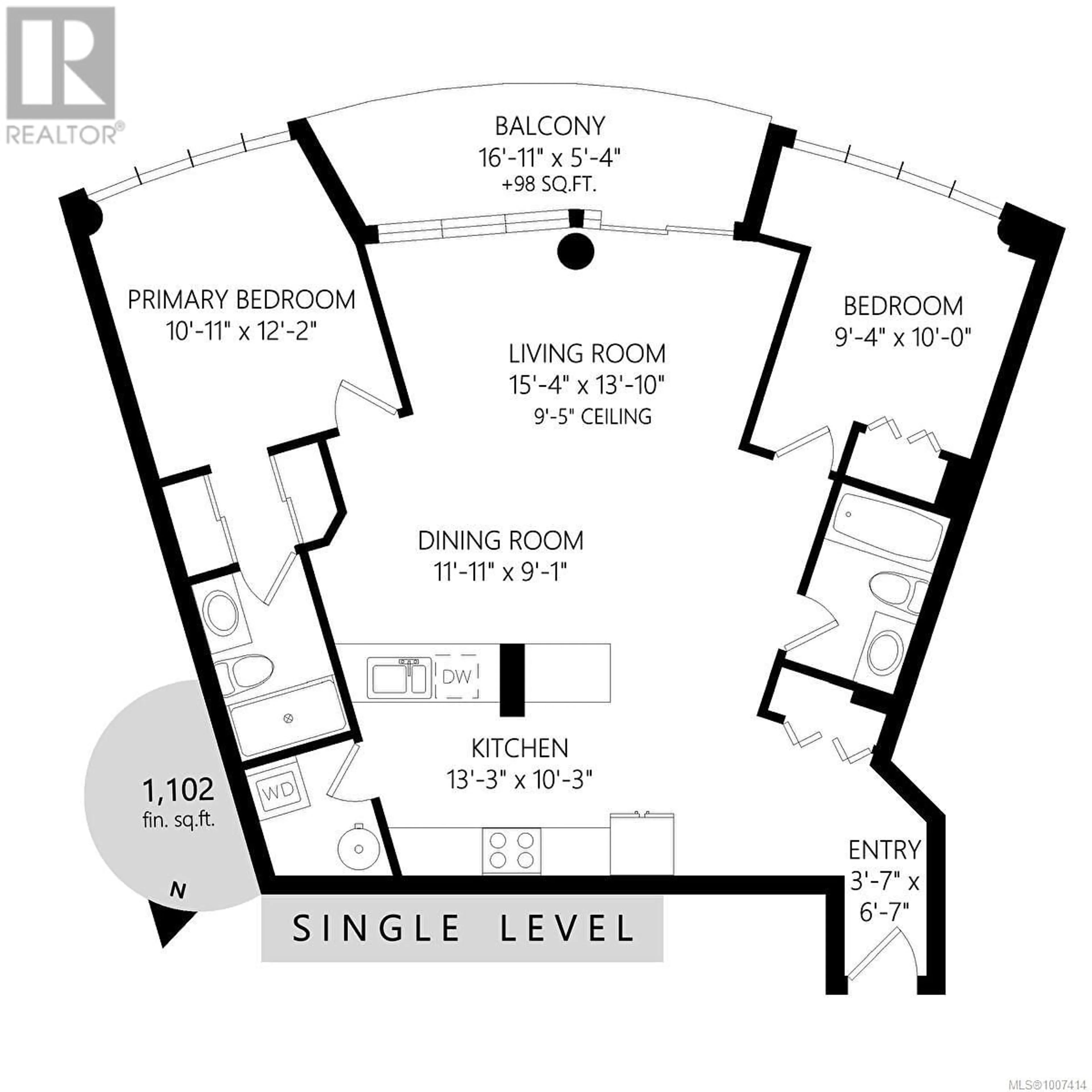 Floor plan for 728 - 2745 VETERANS MEMORIAL PARKWAY, Langford British Columbia V8X5C6