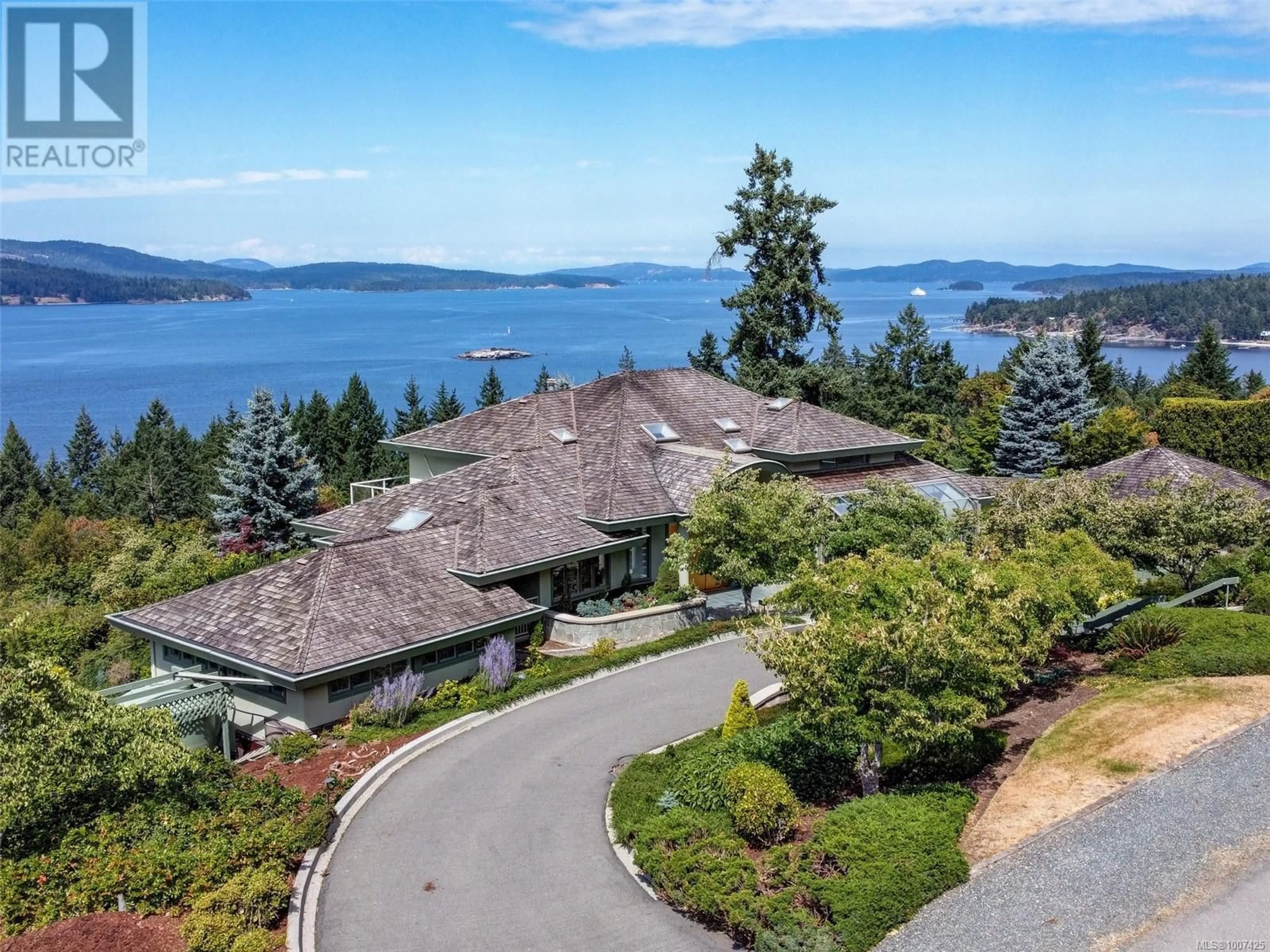 A pic from outside/outdoor area/front of a property/back of a property/a pic from drone, water/lake/river/ocean view for 1360 CLOAKE HILL ROAD, North Saanich British Columbia V9L5K3