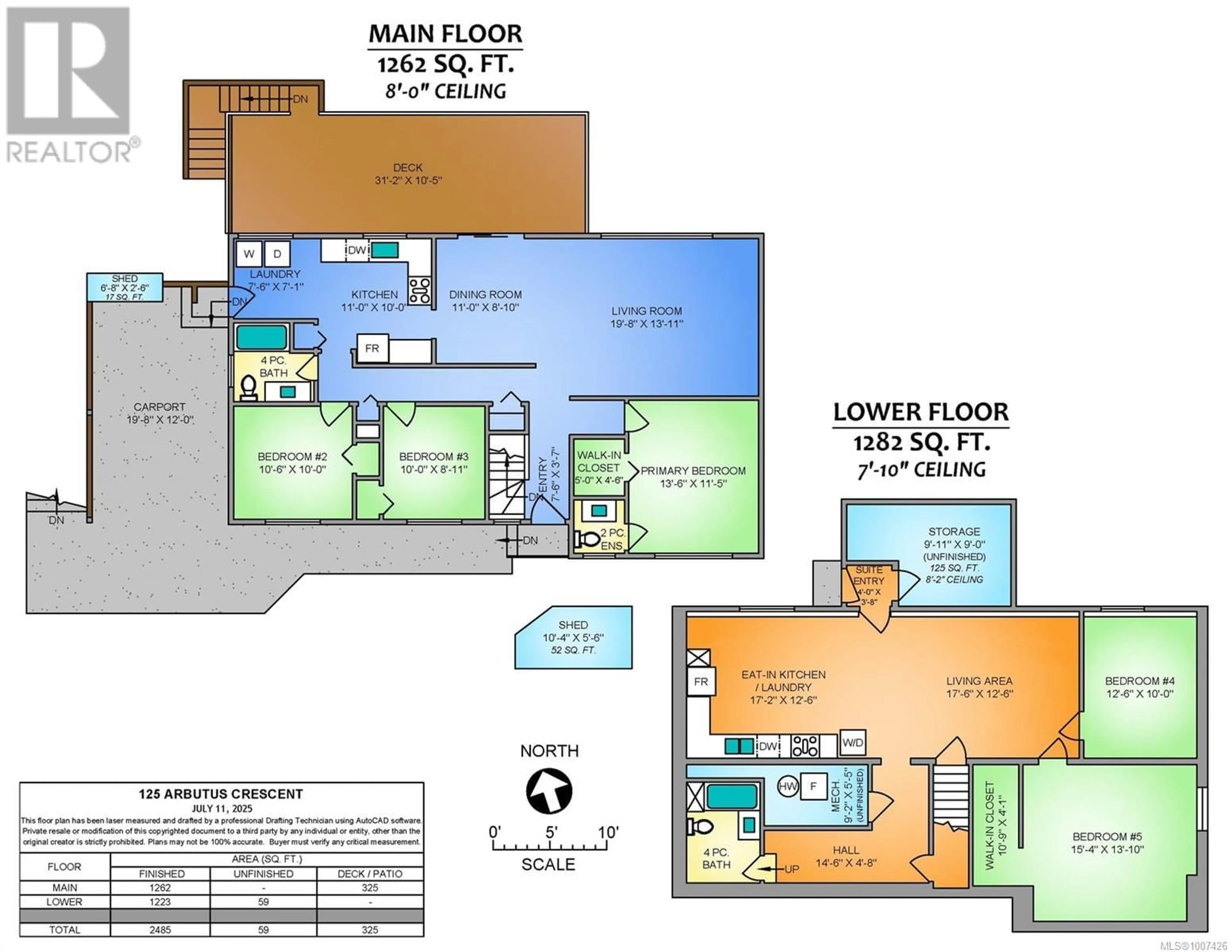 Floor plan for 125 ARBUTUS CRESCENT, Ladysmith British Columbia V9G1T8