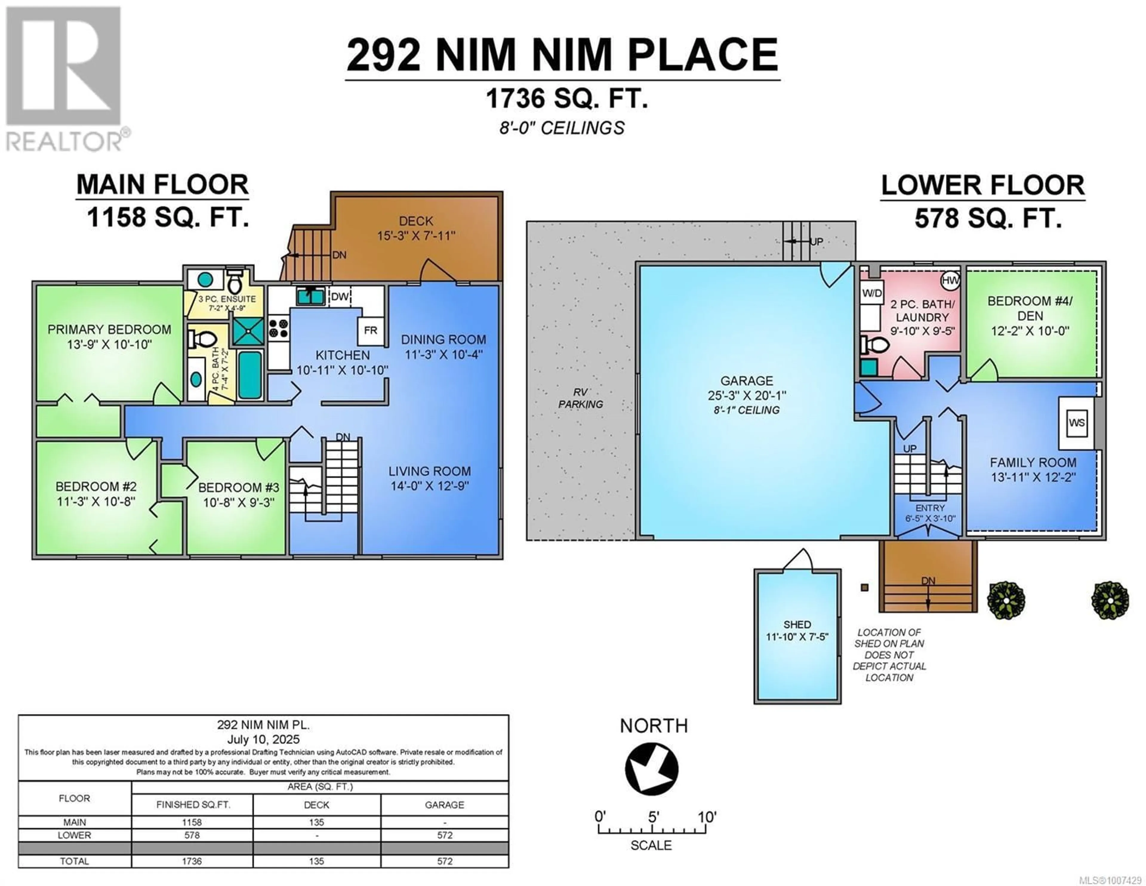 Floor plan for 292 NIM NIM PLACE, Courtenay British Columbia V9N8A5