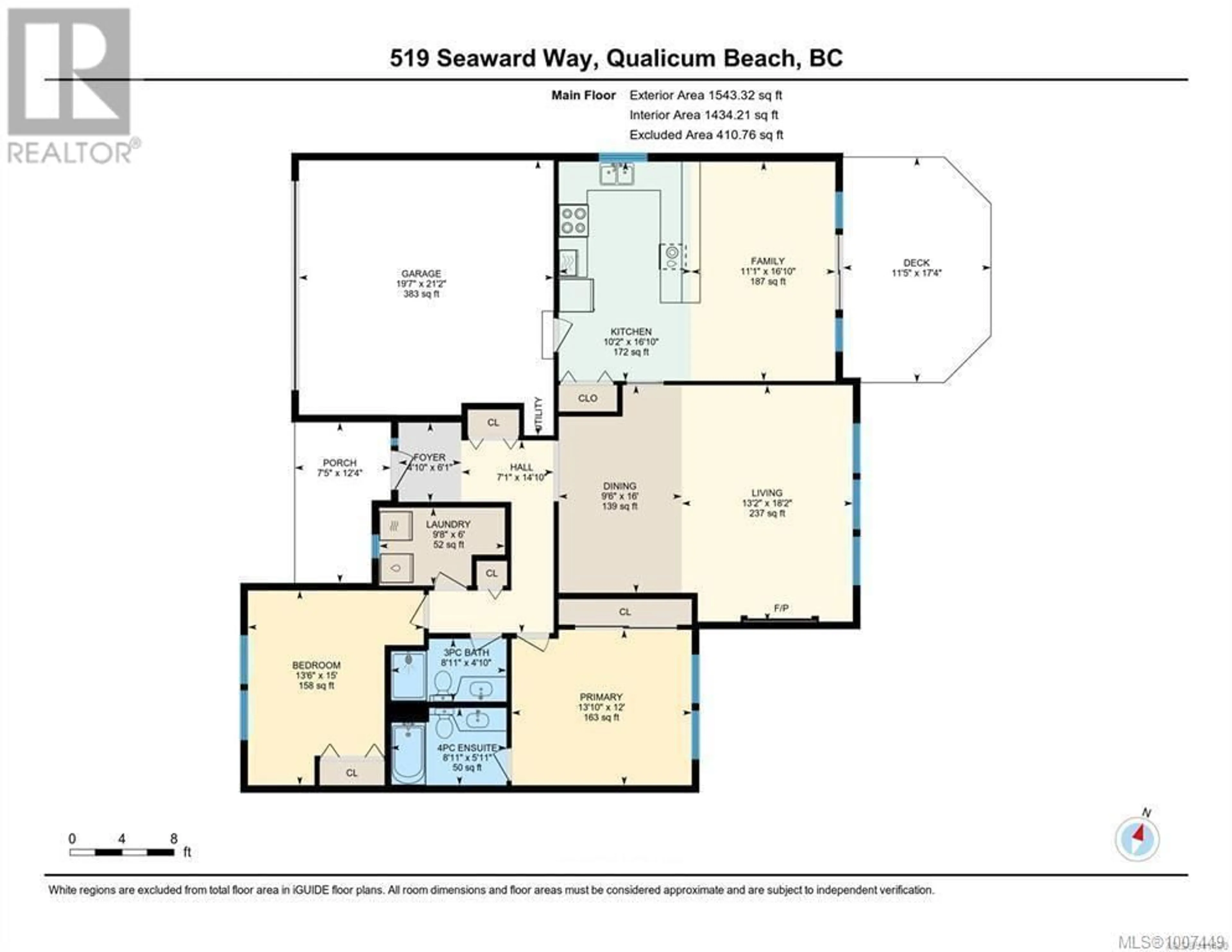 Floor plan for 519 SEAWARD WAY, Qualicum Beach British Columbia V9K1T8