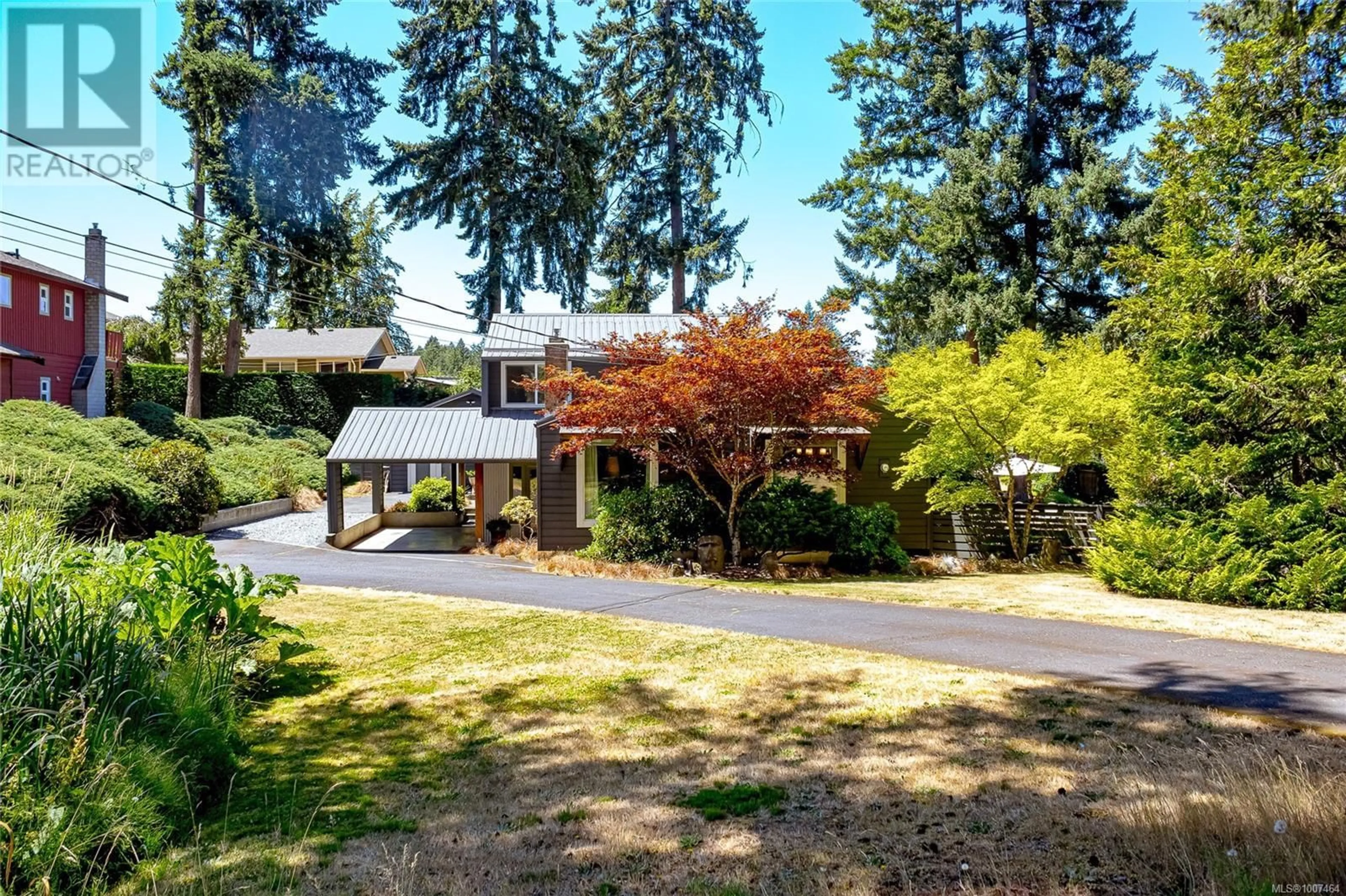 A pic from outside/outdoor area/front of a property/back of a property/a pic from drone, street for 6496 WICKS ROAD, Duncan British Columbia V9L5V3