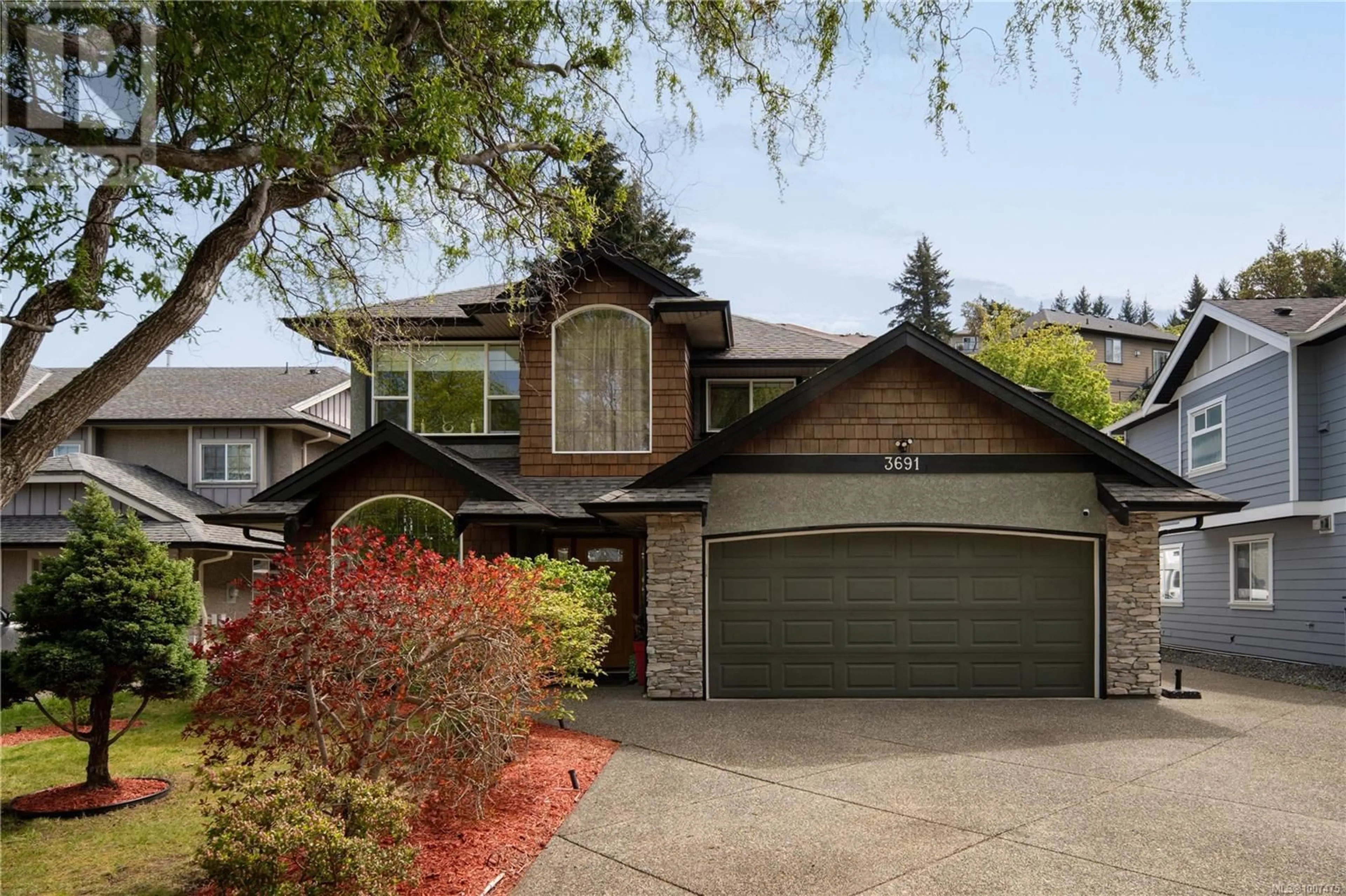 Home with vinyl exterior material, street for 3691 WILD COUNTRY LANE, Langford British Columbia V9C4M8