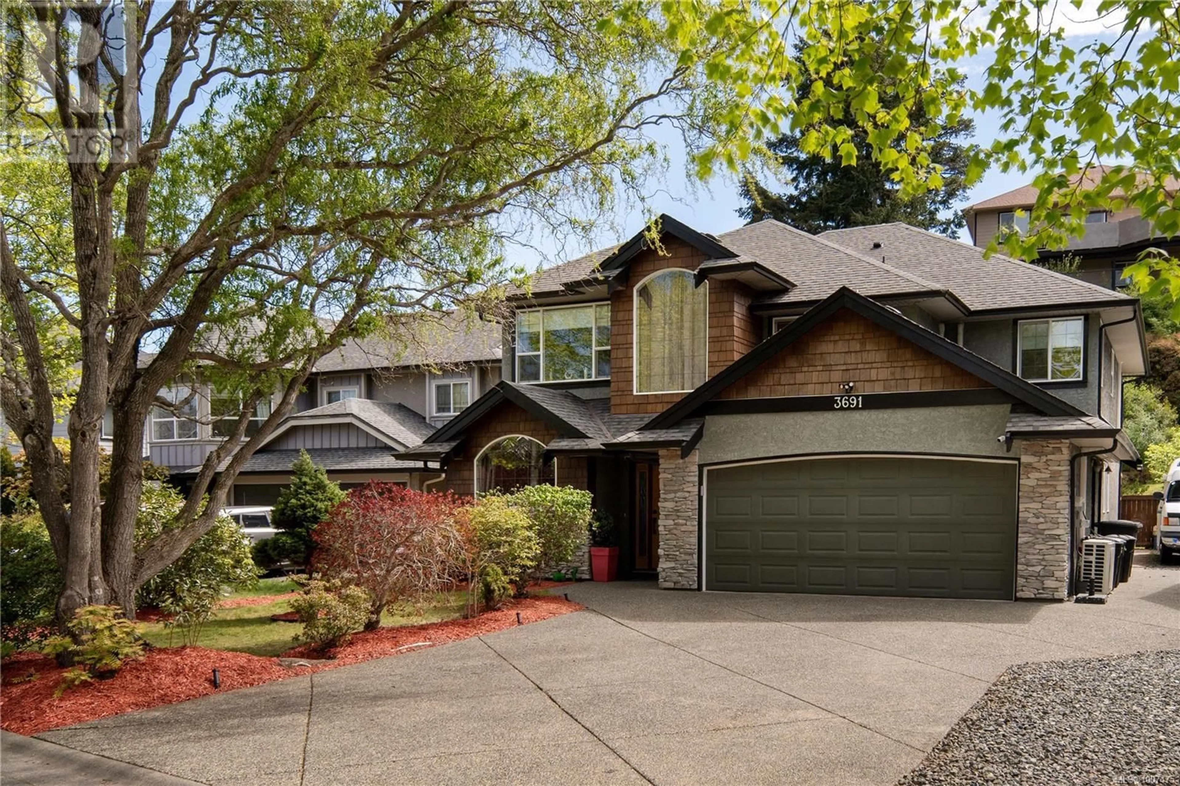 Home with vinyl exterior material, street for 3691 WILD COUNTRY LANE, Langford British Columbia V9C4M8
