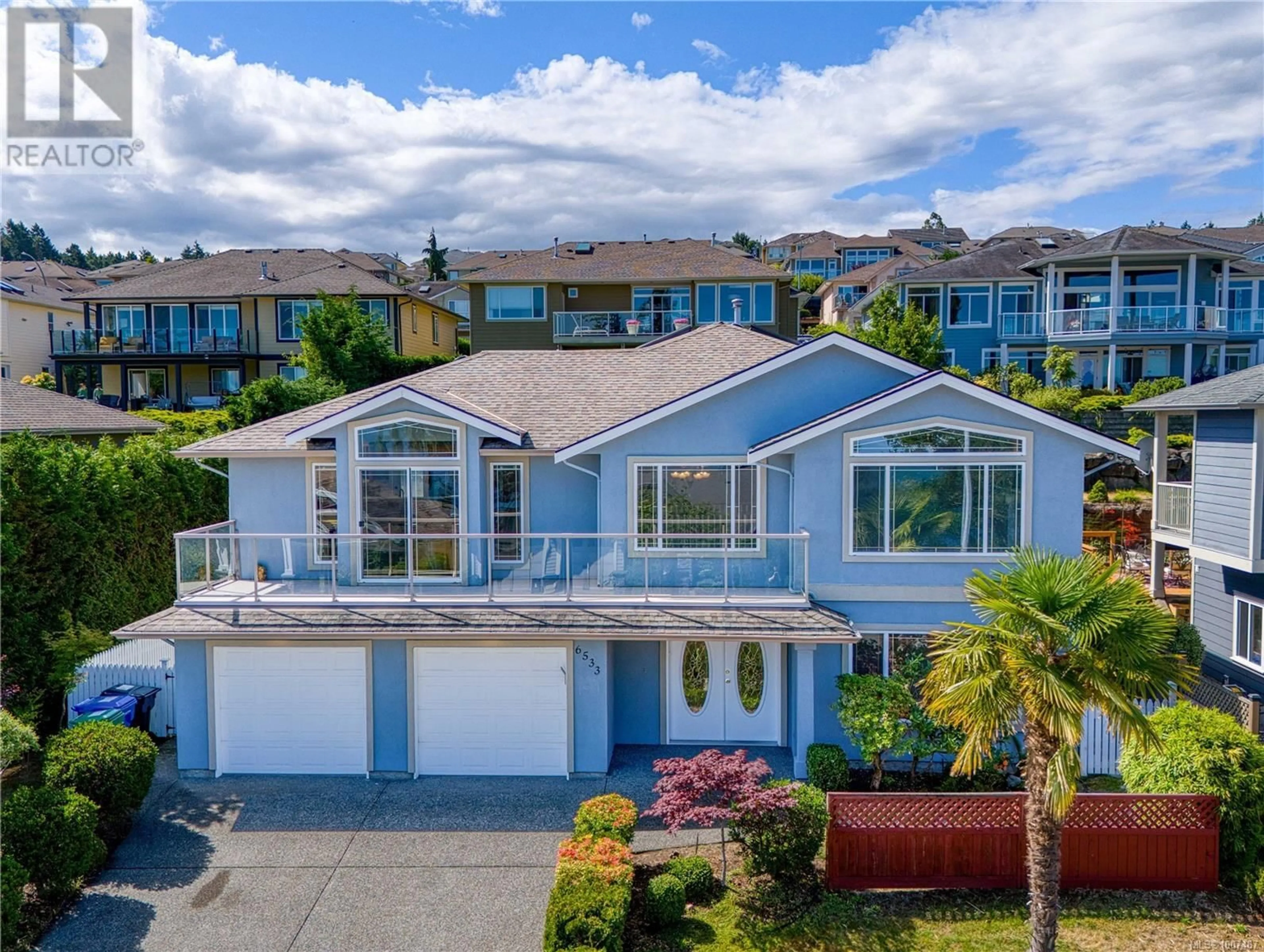A pic from outside/outdoor area/front of a property/back of a property/a pic from drone, water/lake/river/ocean view for 6533 PTARMIGAN WAY, Nanaimo British Columbia V9V1R1