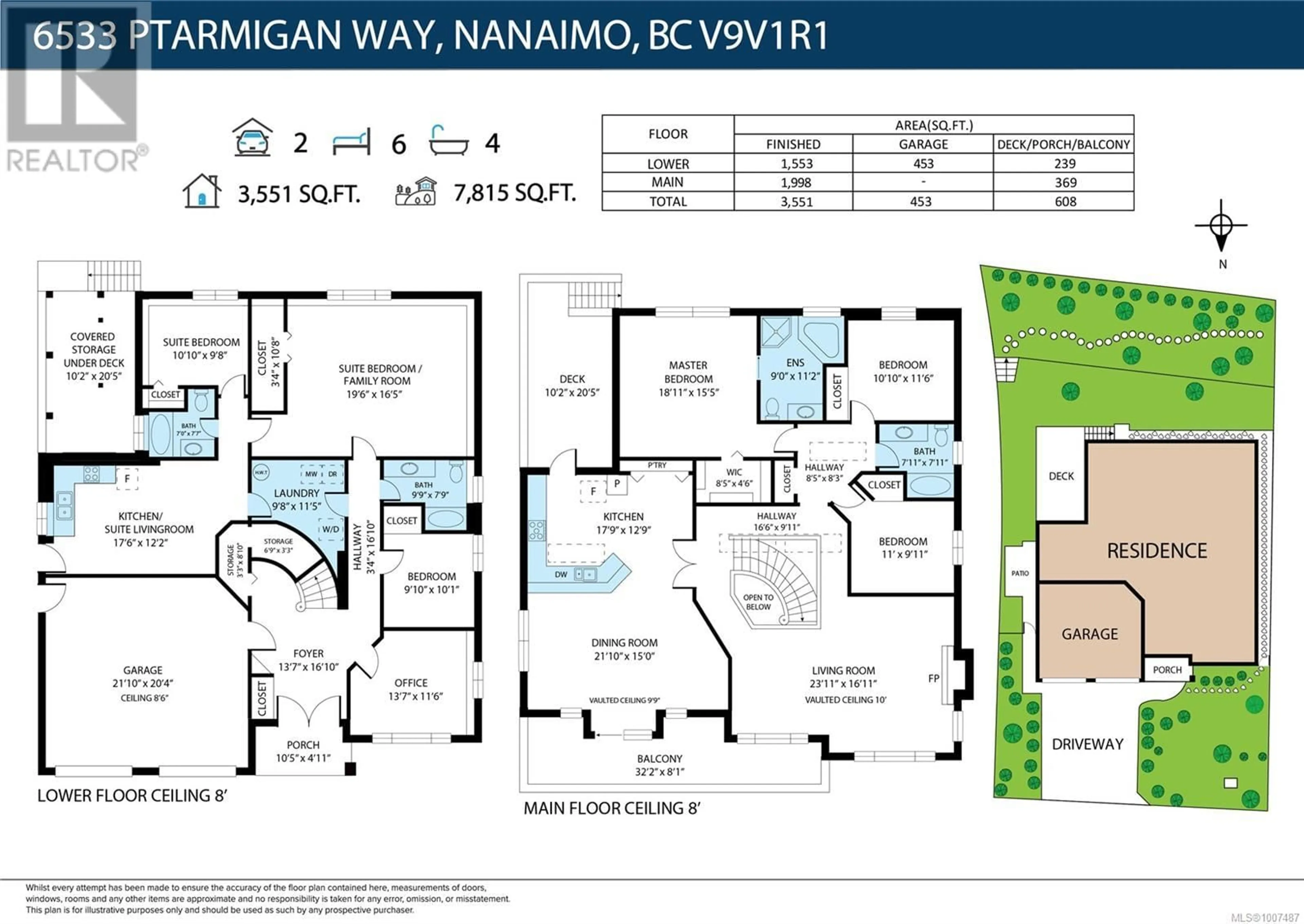 Floor plan for 6533 PTARMIGAN WAY, Nanaimo British Columbia V9V1R1