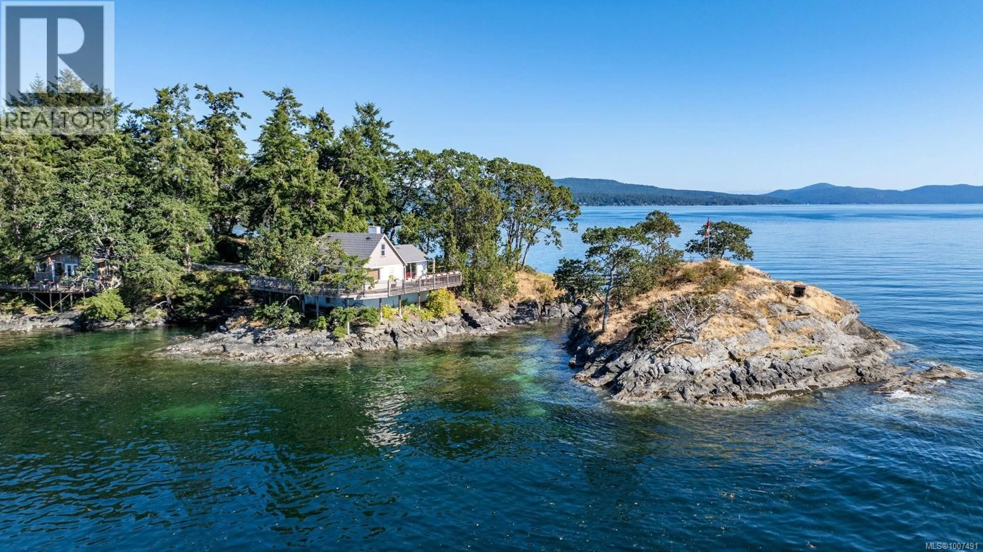 A pic from outside/outdoor area/front of a property/back of a property/a pic from drone, water/lake/river/ocean view for 273 COAL POINT LANE, North Saanich British Columbia V8L5P1