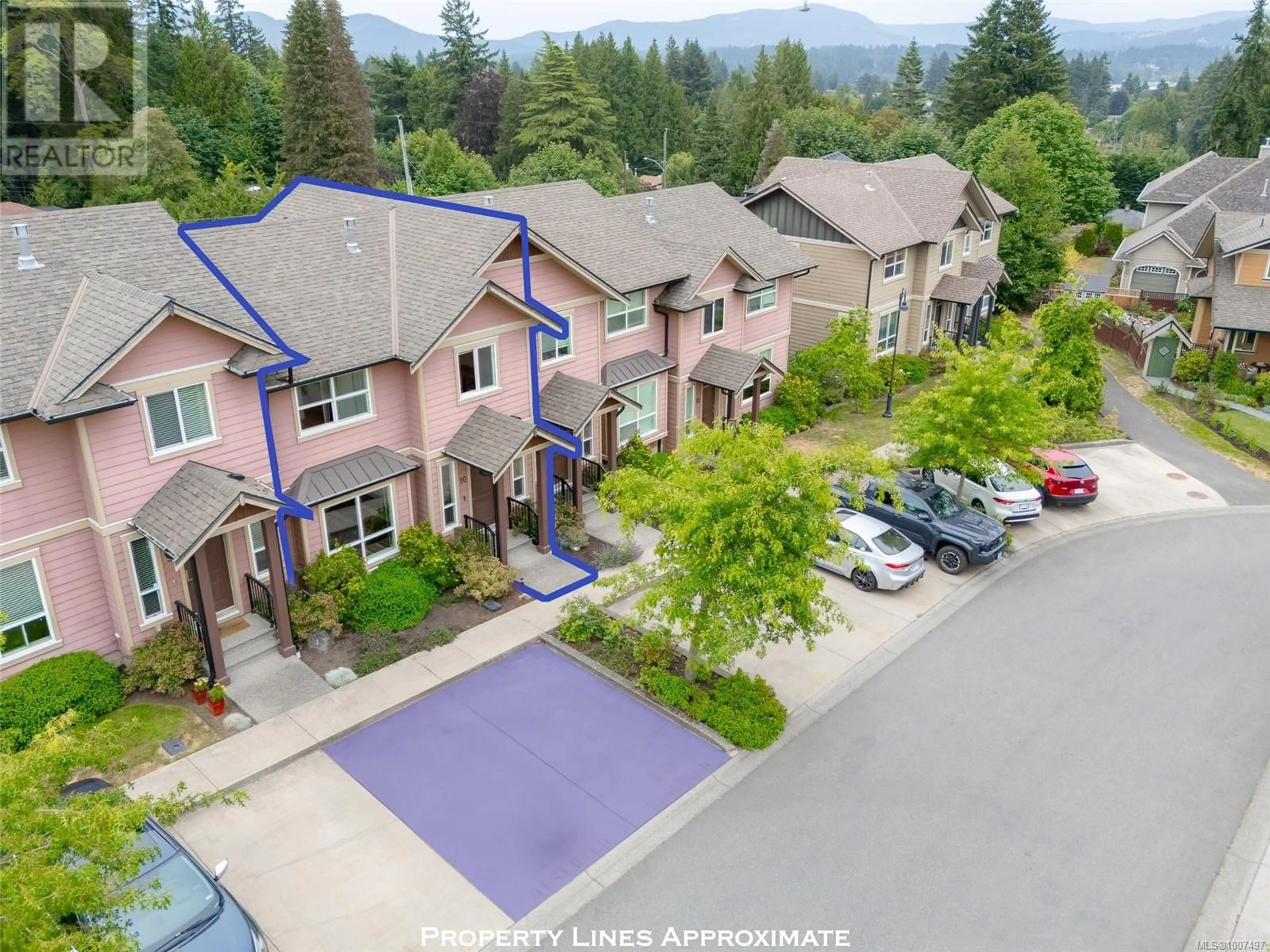 A pic from outside/outdoor area/front of a property/back of a property/a pic from drone, mountain view for 10 - 3101 CLIFFS ROAD, Duncan British Columbia V9L0C6